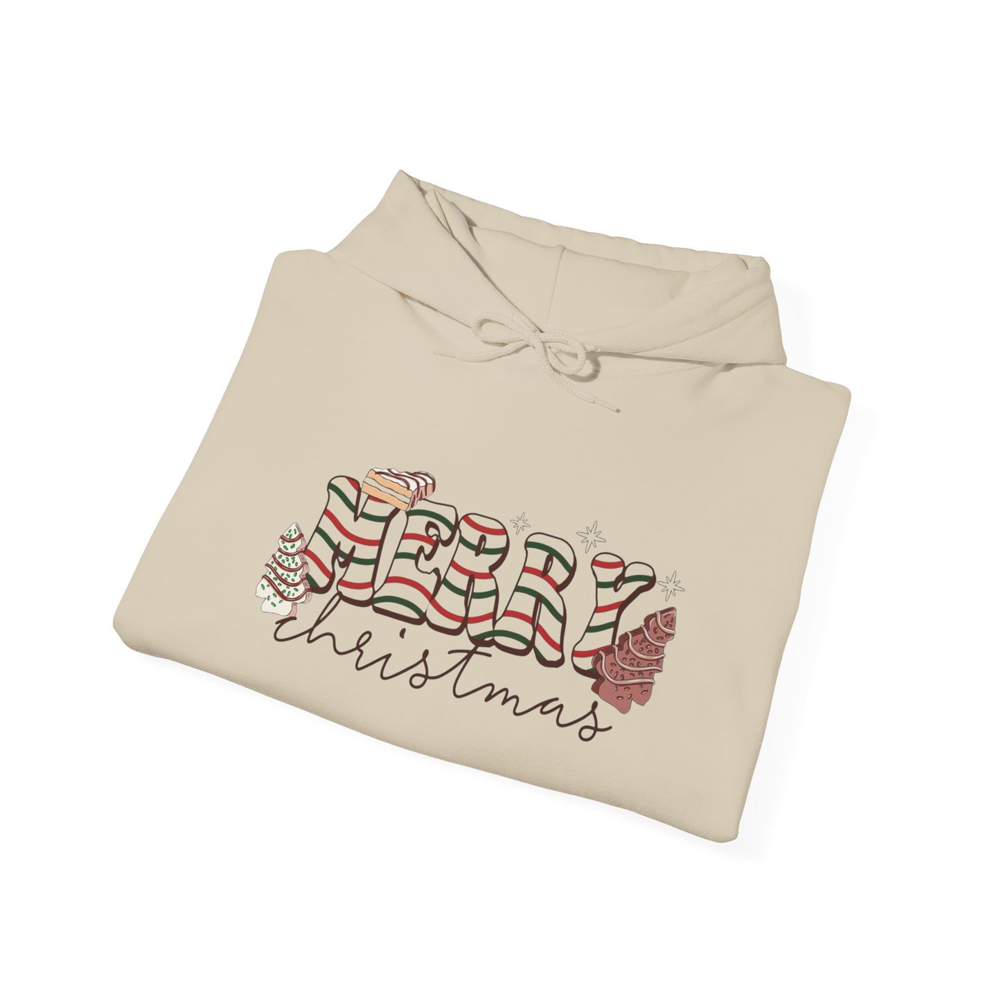 Christmas Tree Cakes Funny Graphic Hoodie Unisex Heavy Blend™ Hooded Sweatshirt
