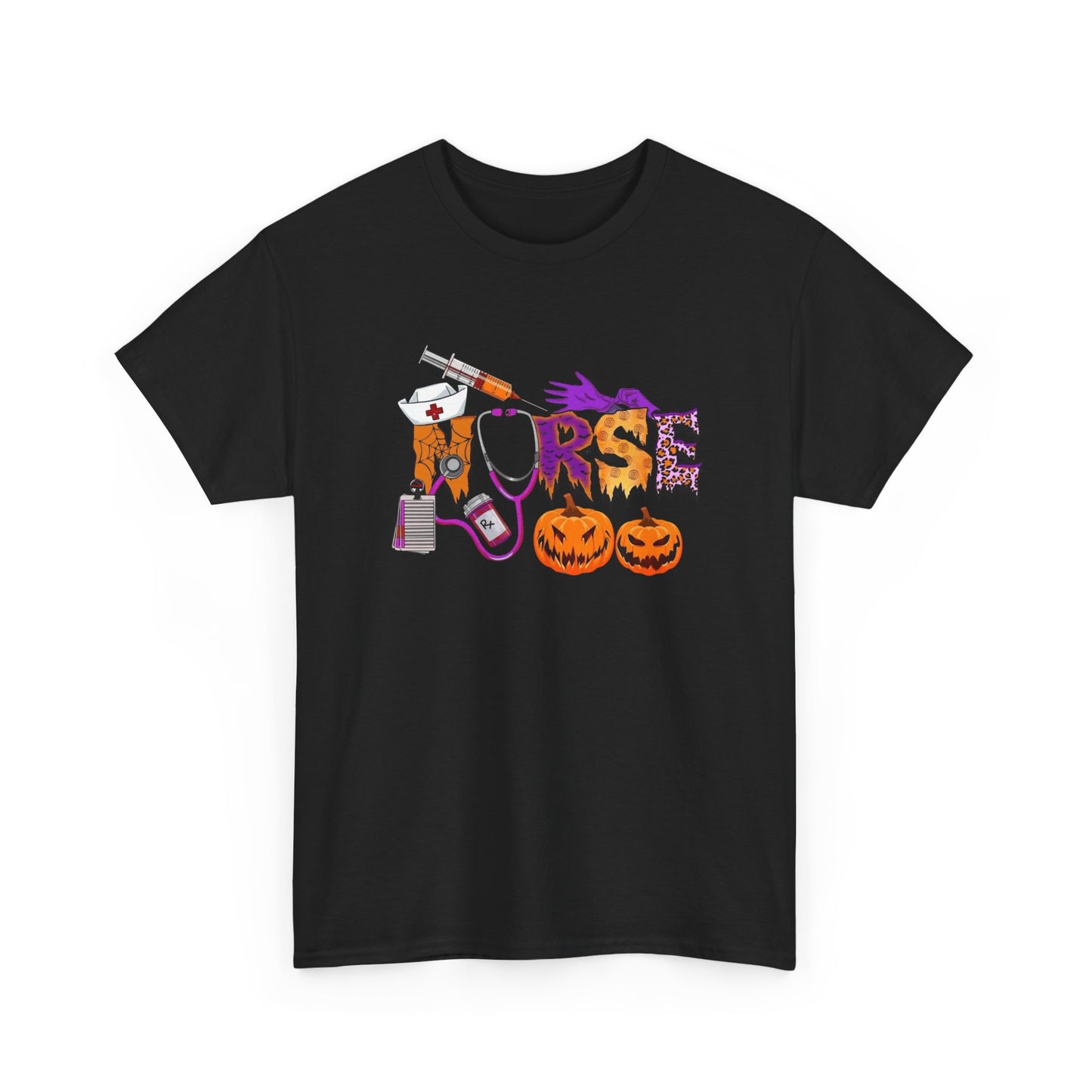 Halloween Nurse Graphic T Shirt NEW Unisex Heavy Cotton Tee