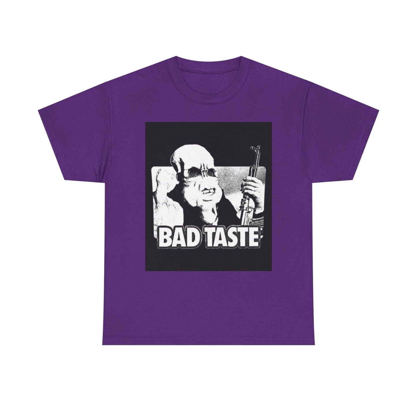 Bad Taste Poster Shirt Retro Graphic Art Unisex Heavy Cotton Tee