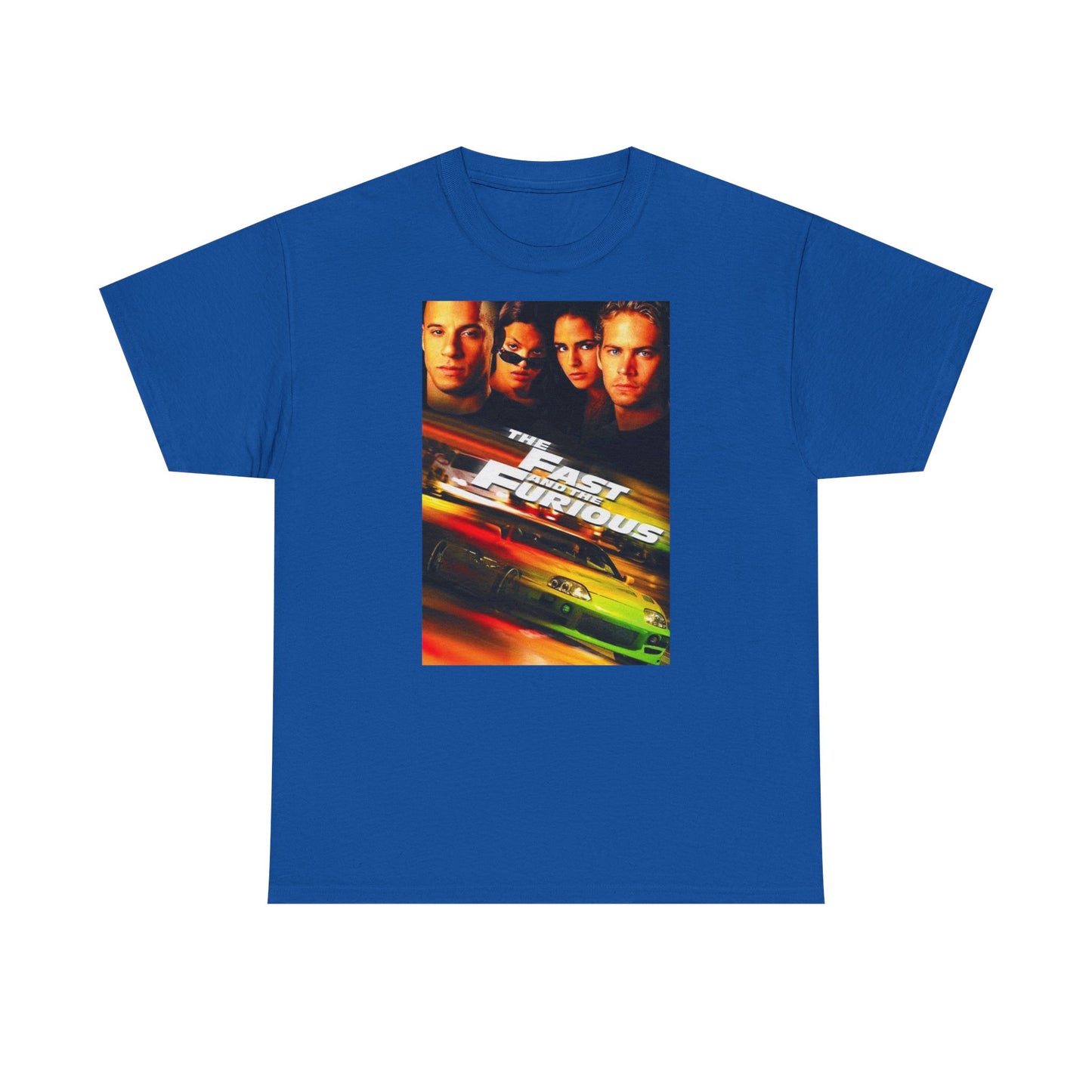 Fast and the furious T-shirt Retro Movie car club Cali Unisex Heavy Cotton Tee