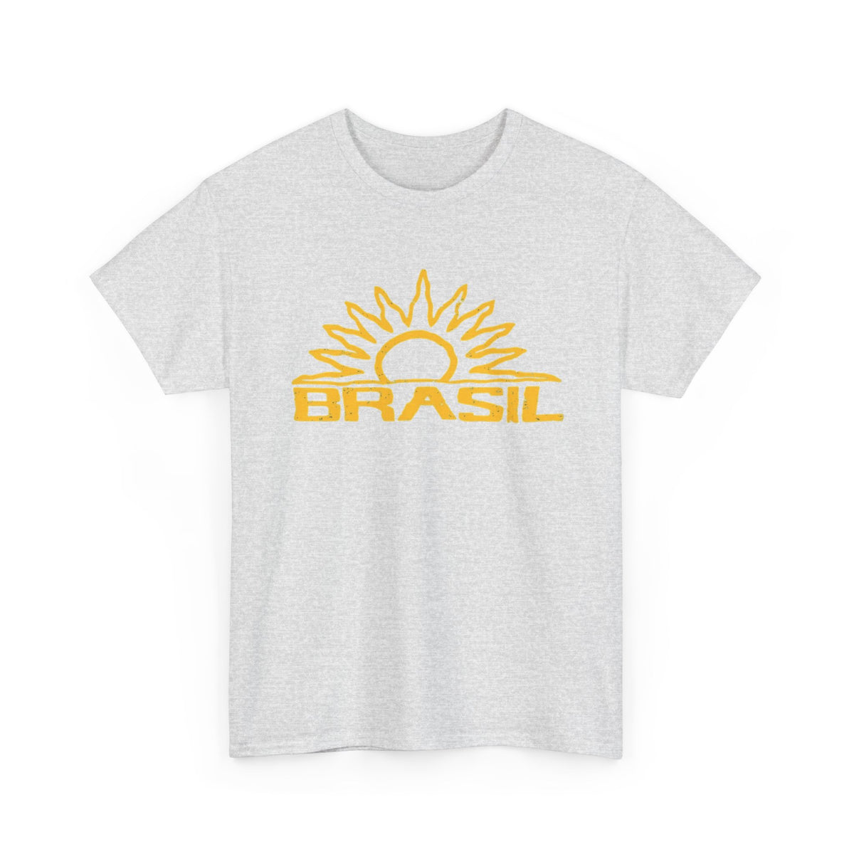 Brazil Sun Graphic T Shirt Men's Retro Classic Heavy Cotton Tee