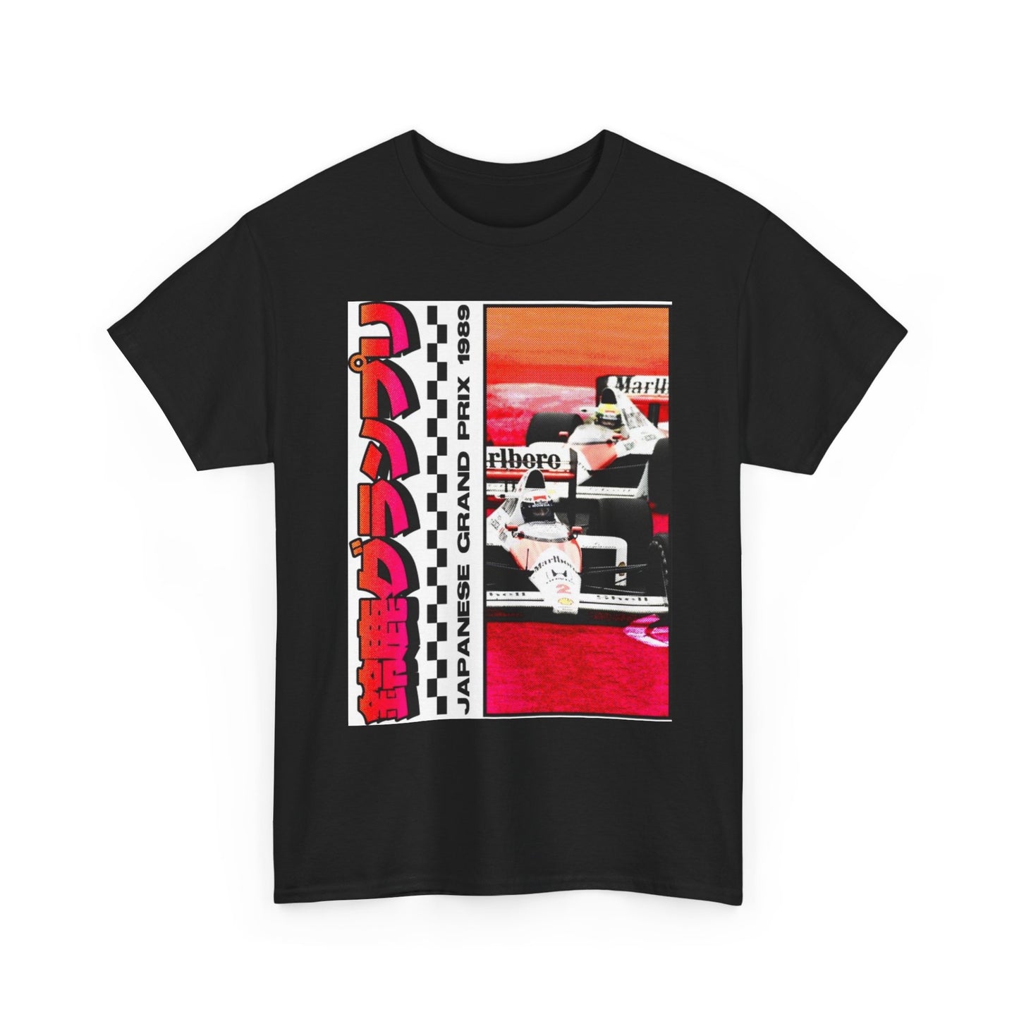 Japanese Gran Prix Racing Graphic T Shirt Vintage Unisex Heavy Cotton Tee