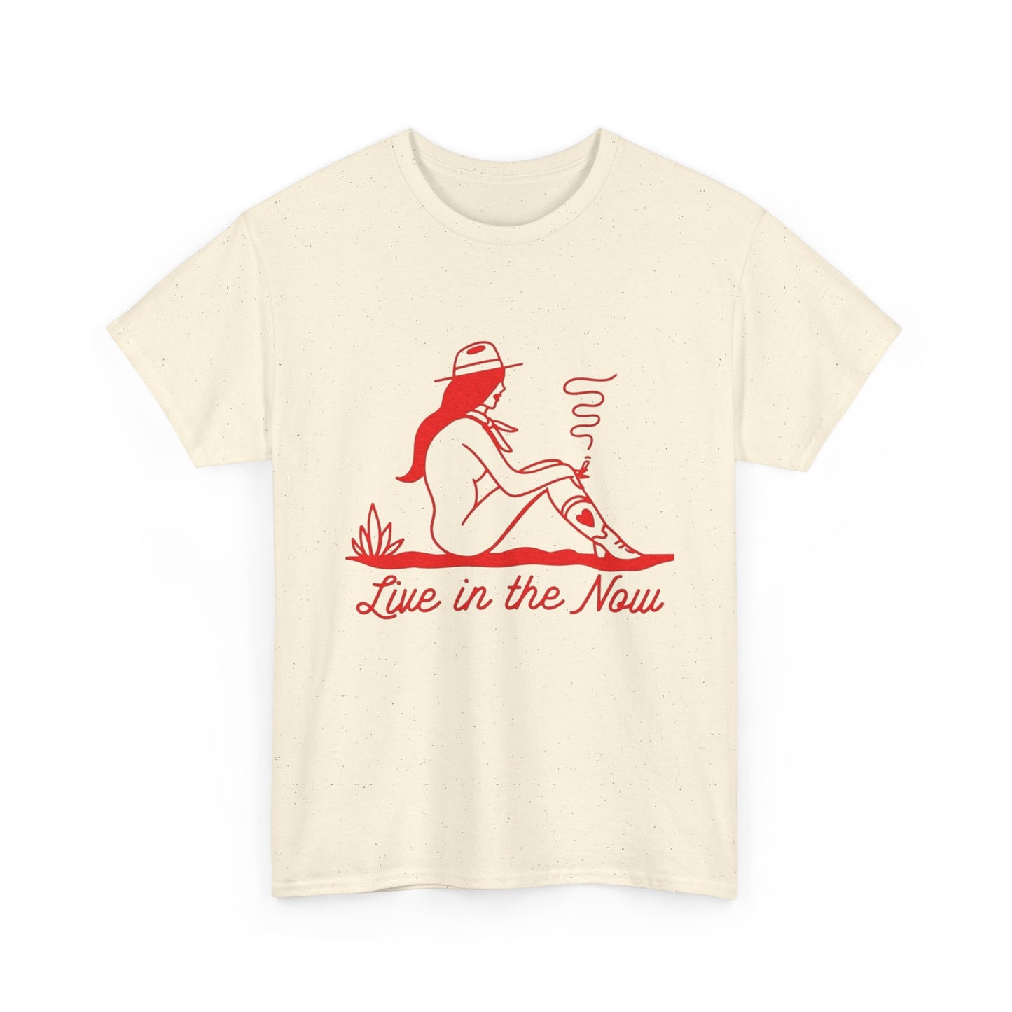 Live In The Now Cowgirl Graphic T-Shirt Cotton Tee New Gift Vintage