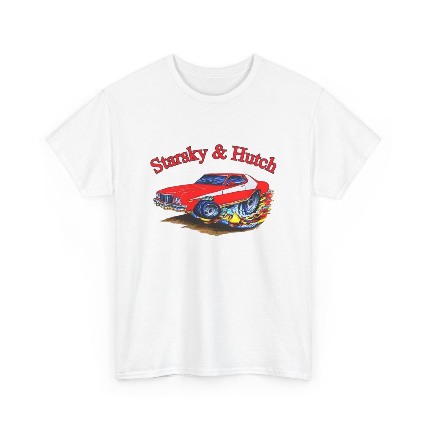 Starsky And Hutch Funny Vintage Graphic T Shirt Unisex Heavy Cotton Tee