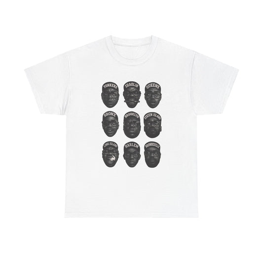 New York Hip Hop Legends Graphic T Shirt NEW Unisex Heavy Cotton Tee