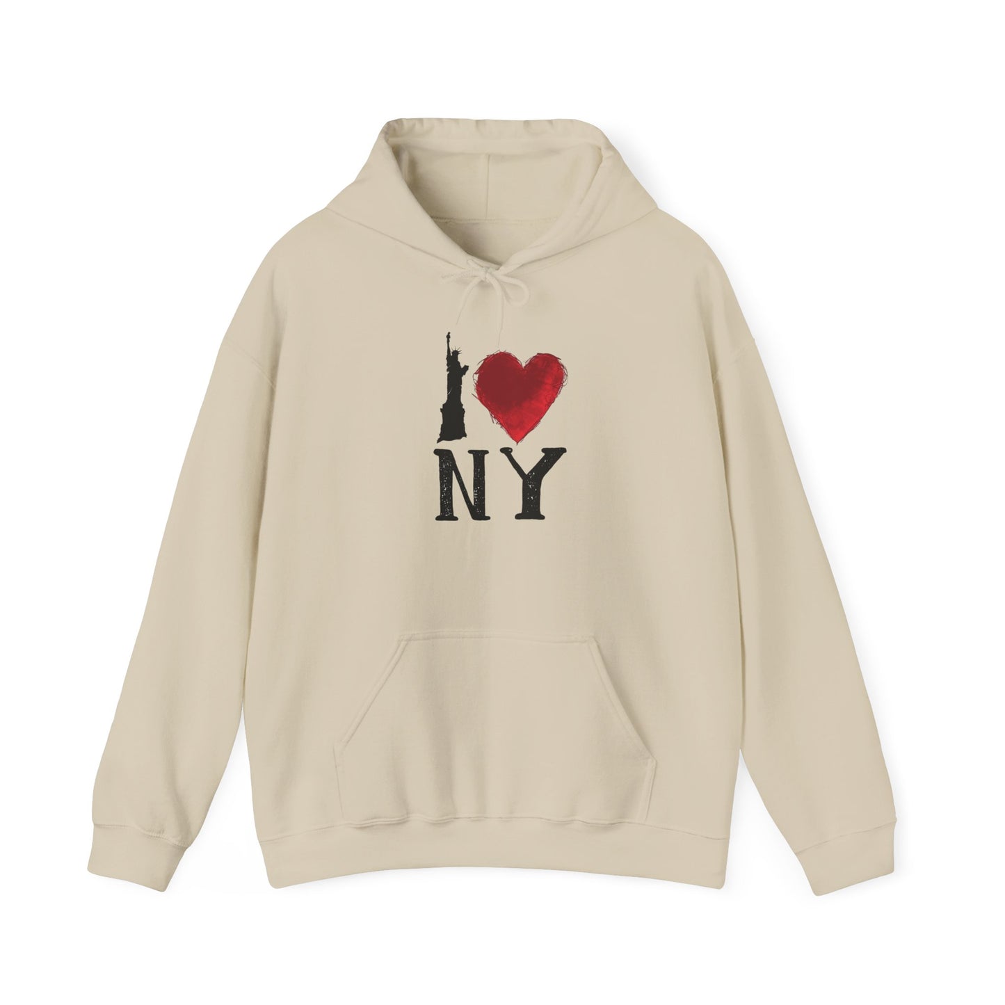 I Love New York Graphic Hoodie Unisex Heavy Blend™ Hooded Sweatshirt