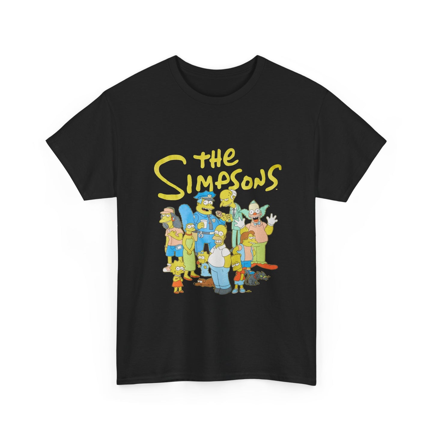 The Simpsons T-shirt vintage retro art PlayStation graphic Heavy Cotton Tee