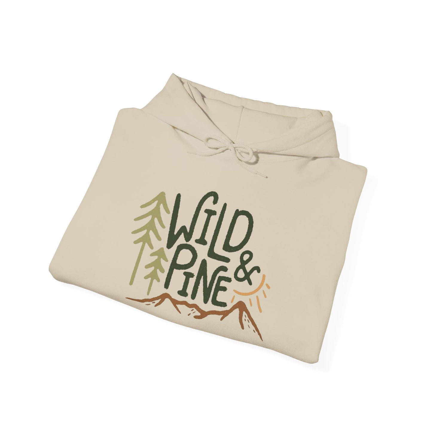 Wild And Pine Outdoors Graphic Hoodie Unisex Heavy Blend™ Hooded Sweatshirt