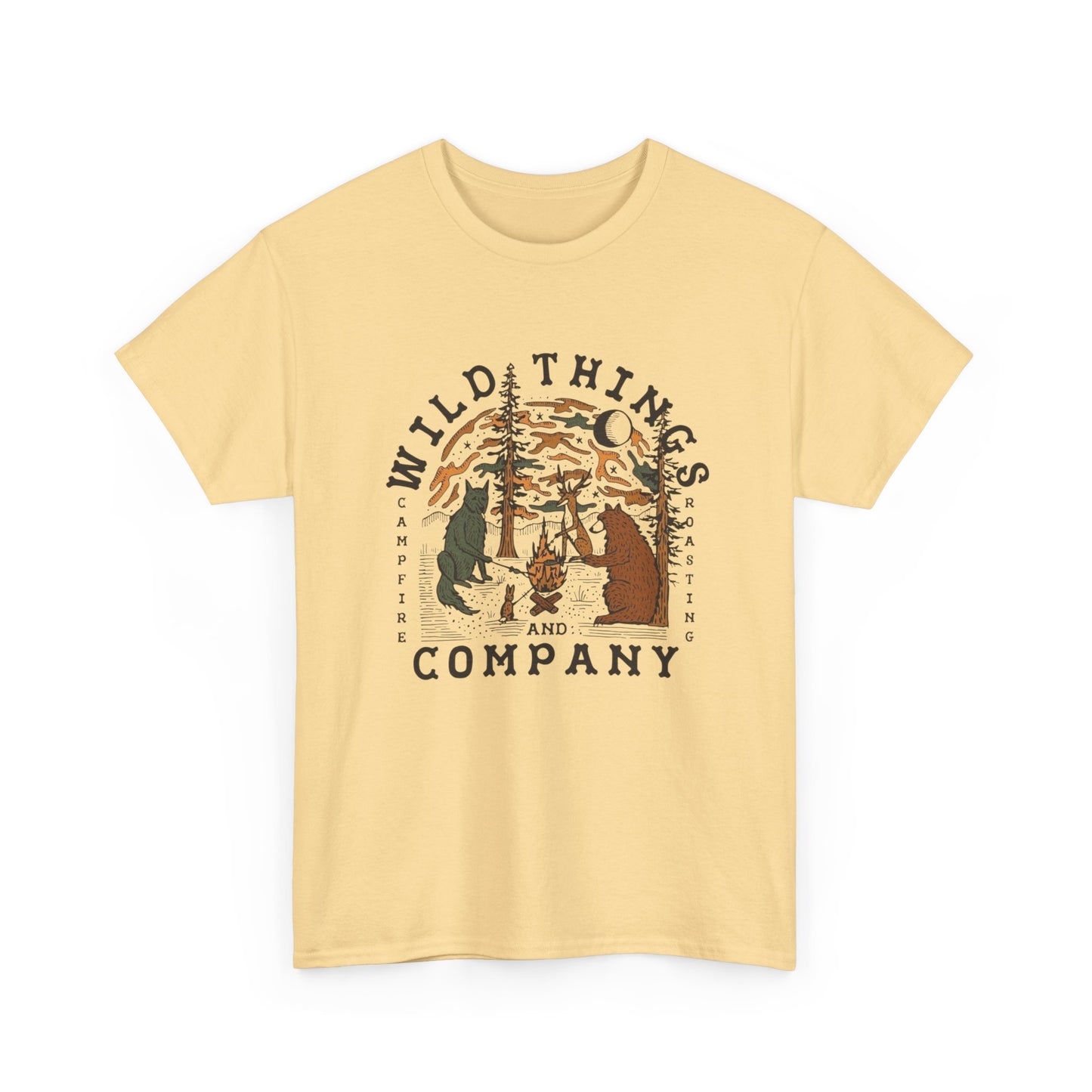 Wild Things Company Camping Graphic T Shirt NEW Adult Tee
