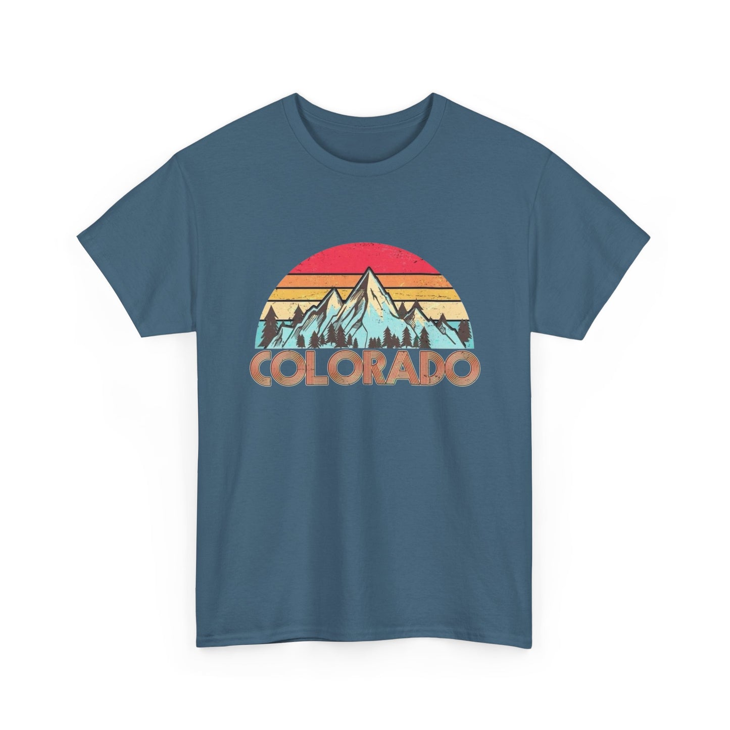 Colorado Retro Mountains Graphic T Shirt NEW Adult Tee