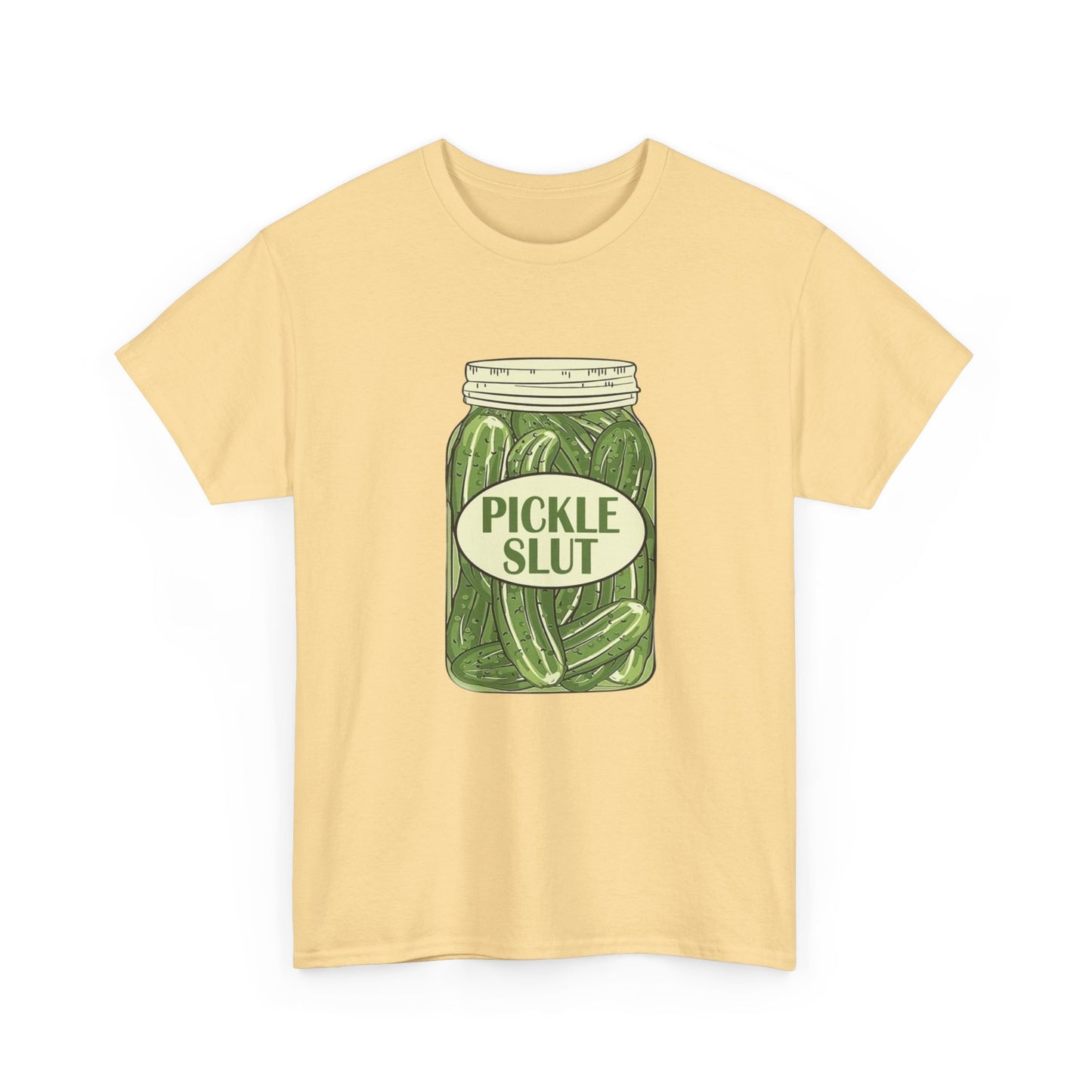Pickle Slut Funny Jokes Graphic T Shirt New Unisex Heavy Cotton Tee