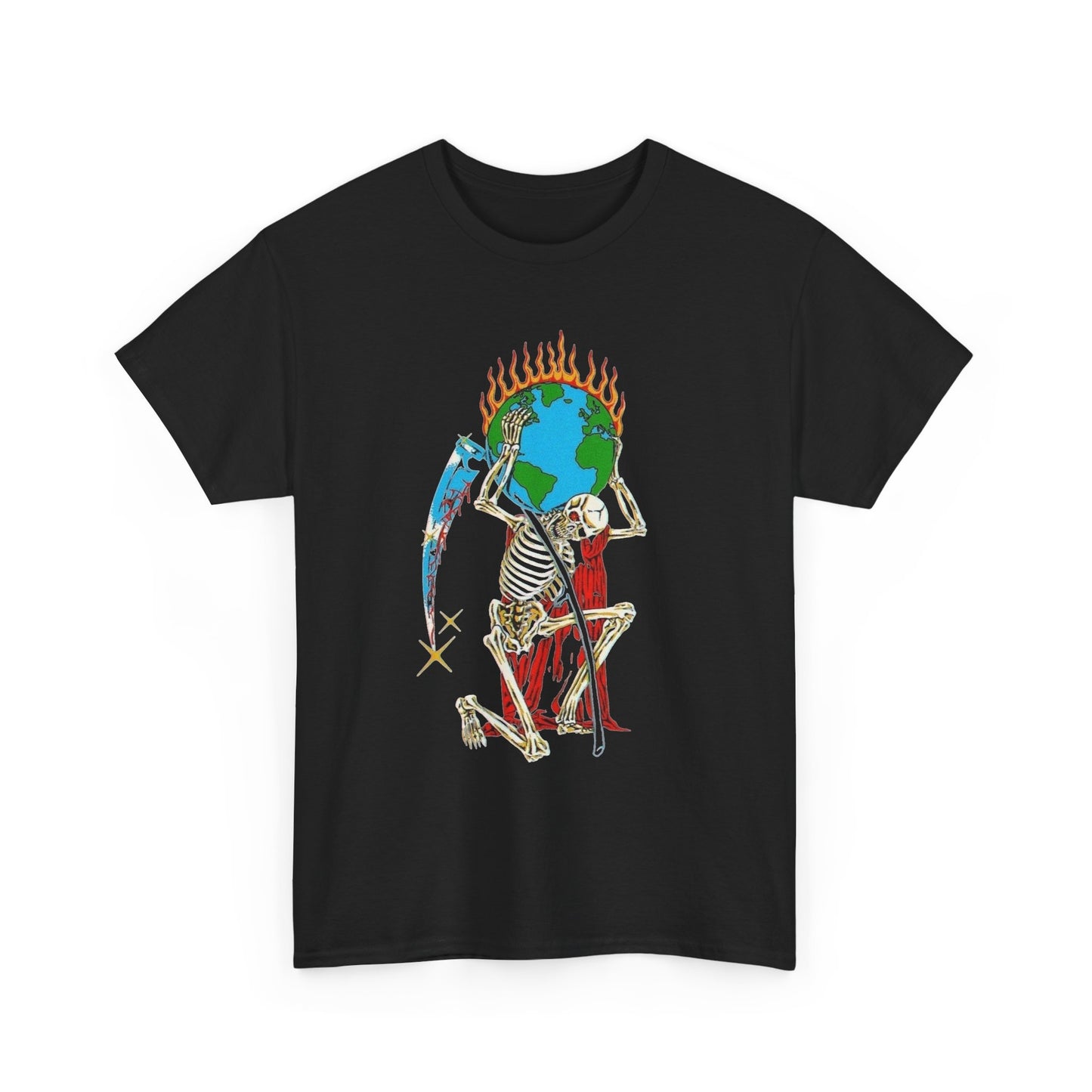 World On Your Shoulders Graphic T Shirt Unisex Heavy Cotton NEW Tee