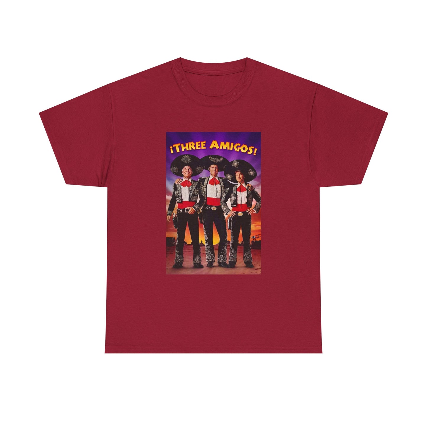 Three Amigos Tshirt Steve Martin Graphic Vintage Comedy Unisex Heavy Cotton Tee