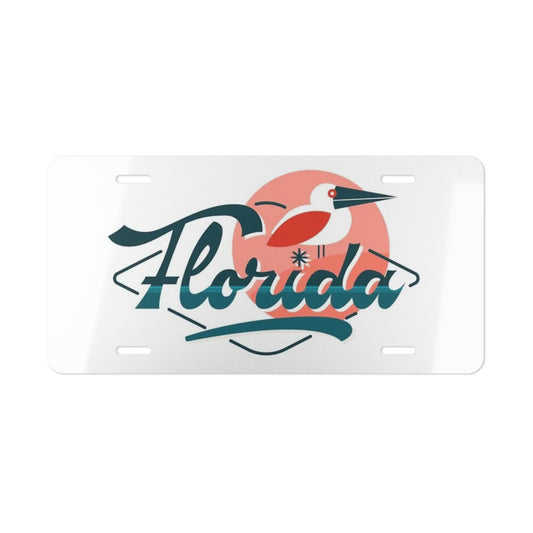 Florida Pelicans Beach License Plate Vanity USA