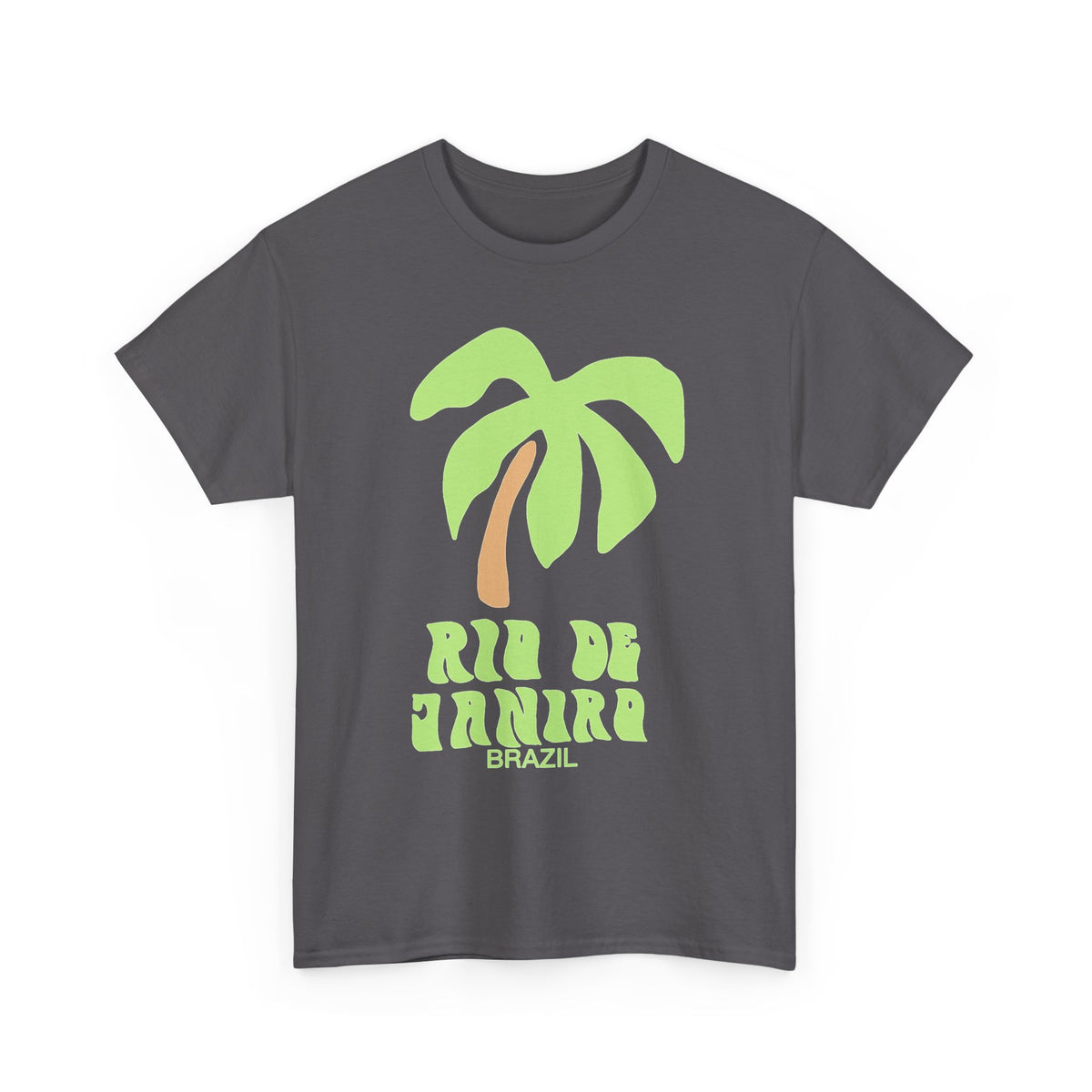 Rio De Janeiro Graphic T Shirt Men's Brazil Retro Heavy Cotton Tee