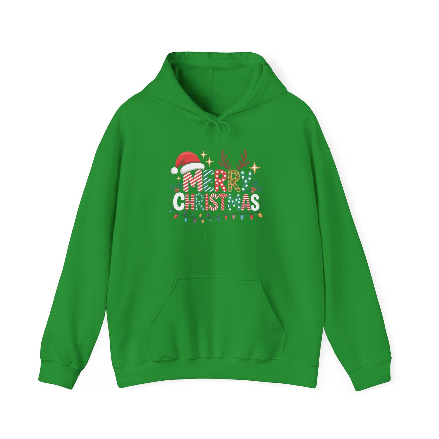 Merry Christmas Graphic Hoodie Unisex Heavy Blend™ Hooded Sweatshirt
