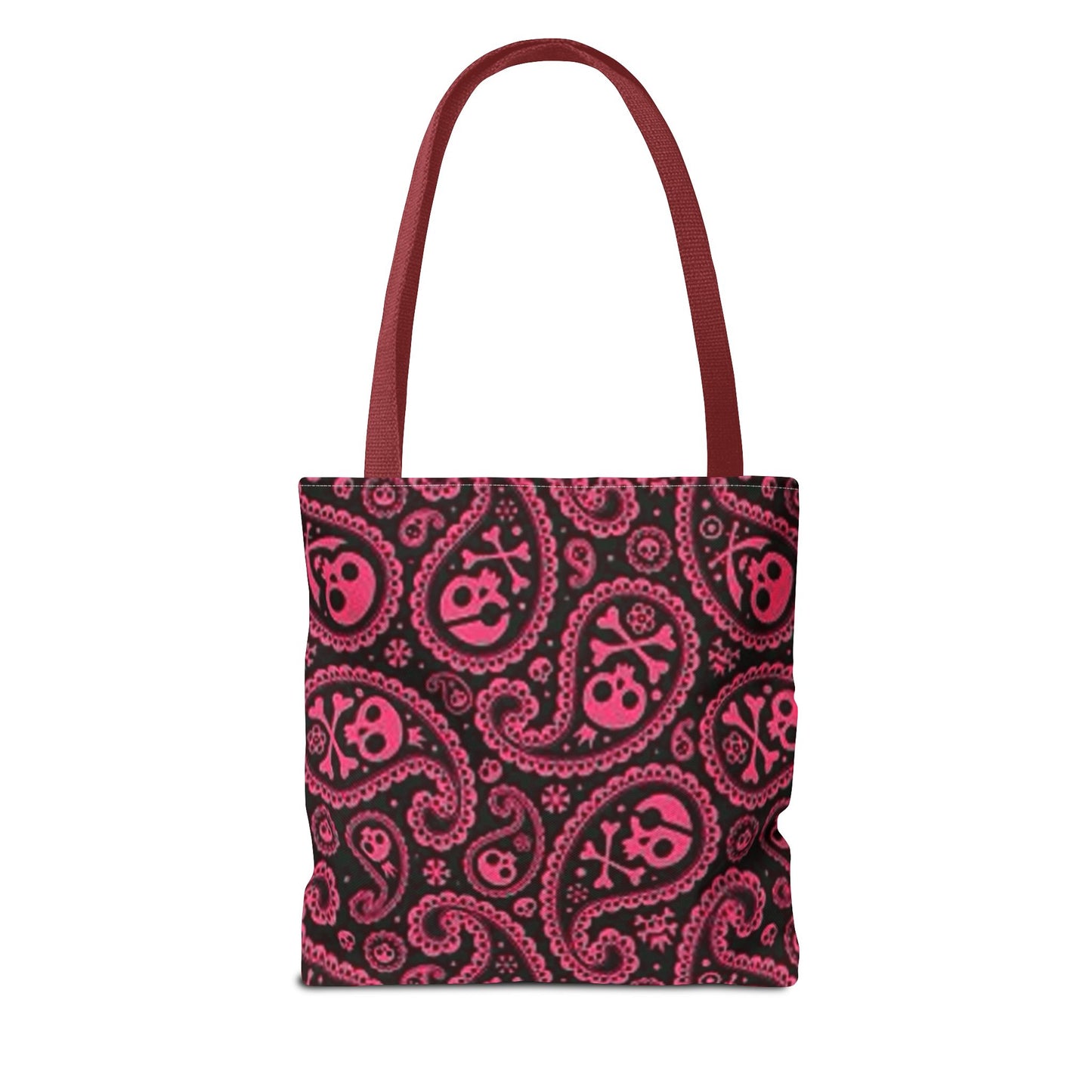 Pink Paisley Skulls Multi Color BRAND NEW MODERN Tote Bag (AOP)