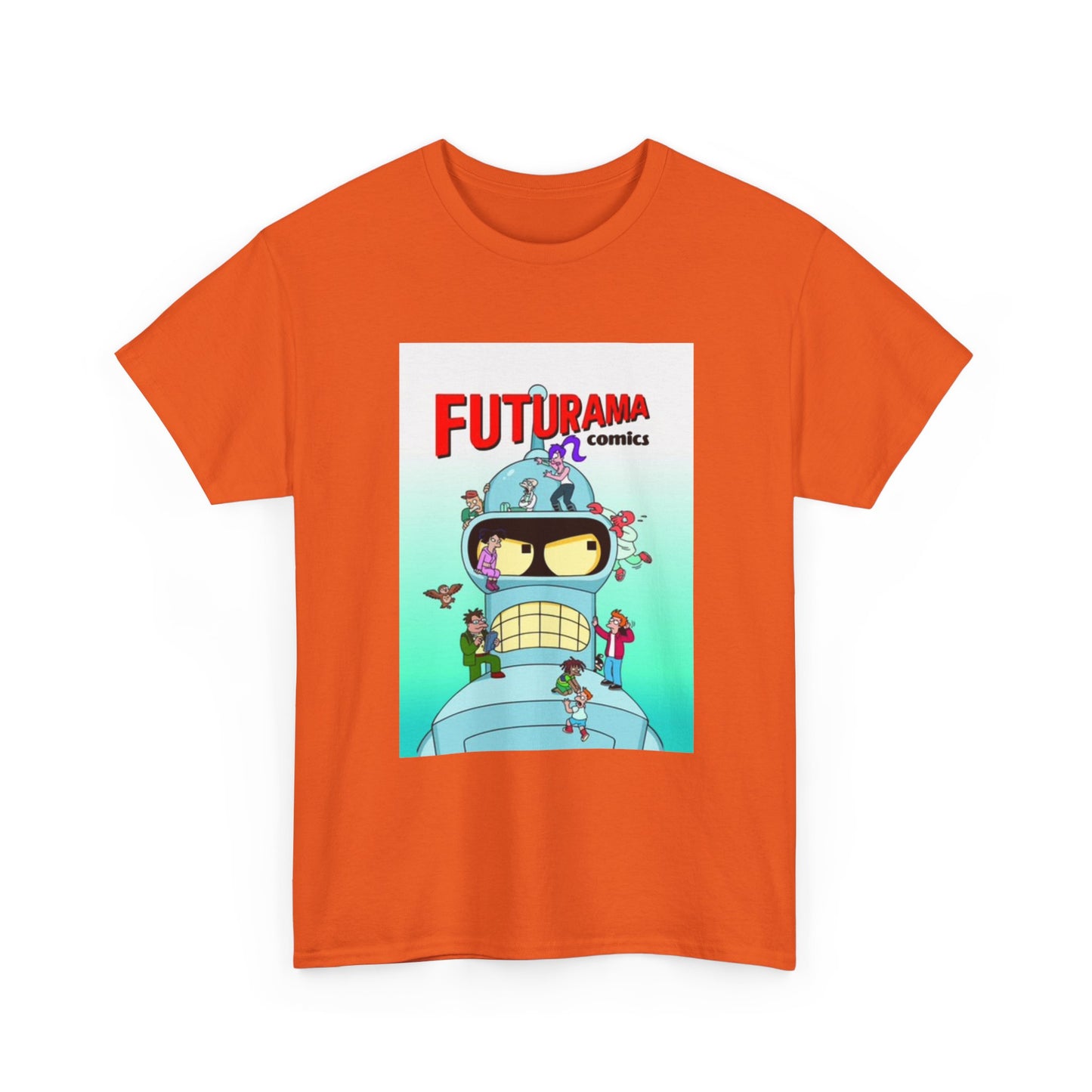Futurama Shirt Bender Tv Series Graphic Funny Cartoon Unisex Heavy Cotton Tee