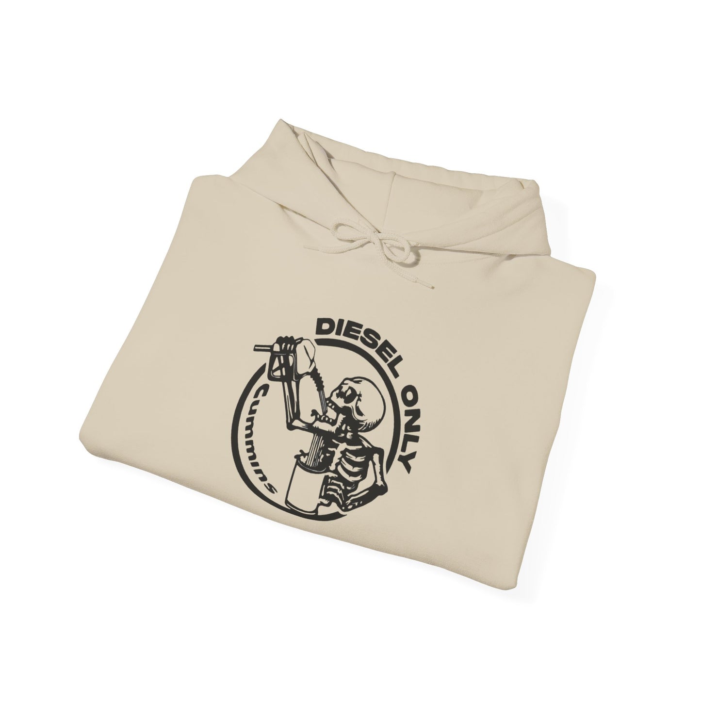 Cummins Diesel Only Funny Graphic Hoodie Unisex Heavy Blend™ Hooded Sweatshirt