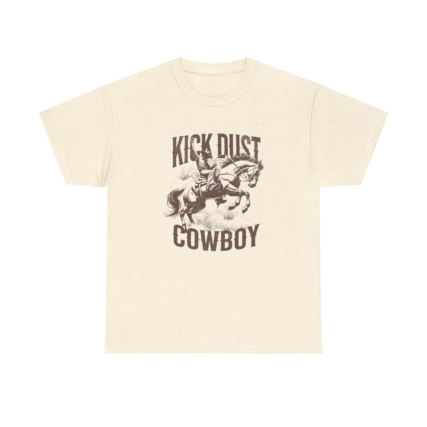 Kick Dust Cowboy Graphic T Shirt Womens Heavy Cotton Tee