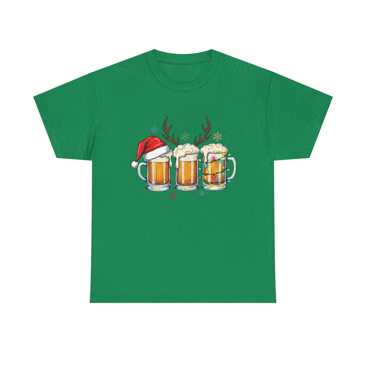 Christmas Beers Graphic T Shirt NEW ADULT