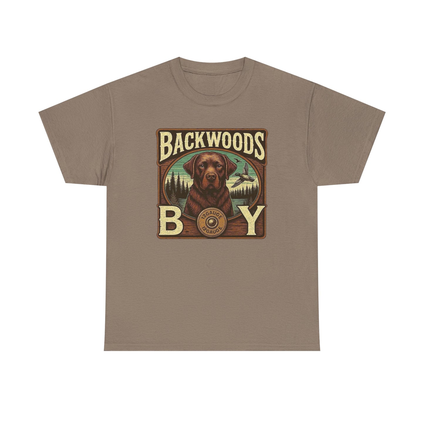 Backwoods Boy Southern Hunting Graphic T Shirt Unisex Heavy Cotton Tee
