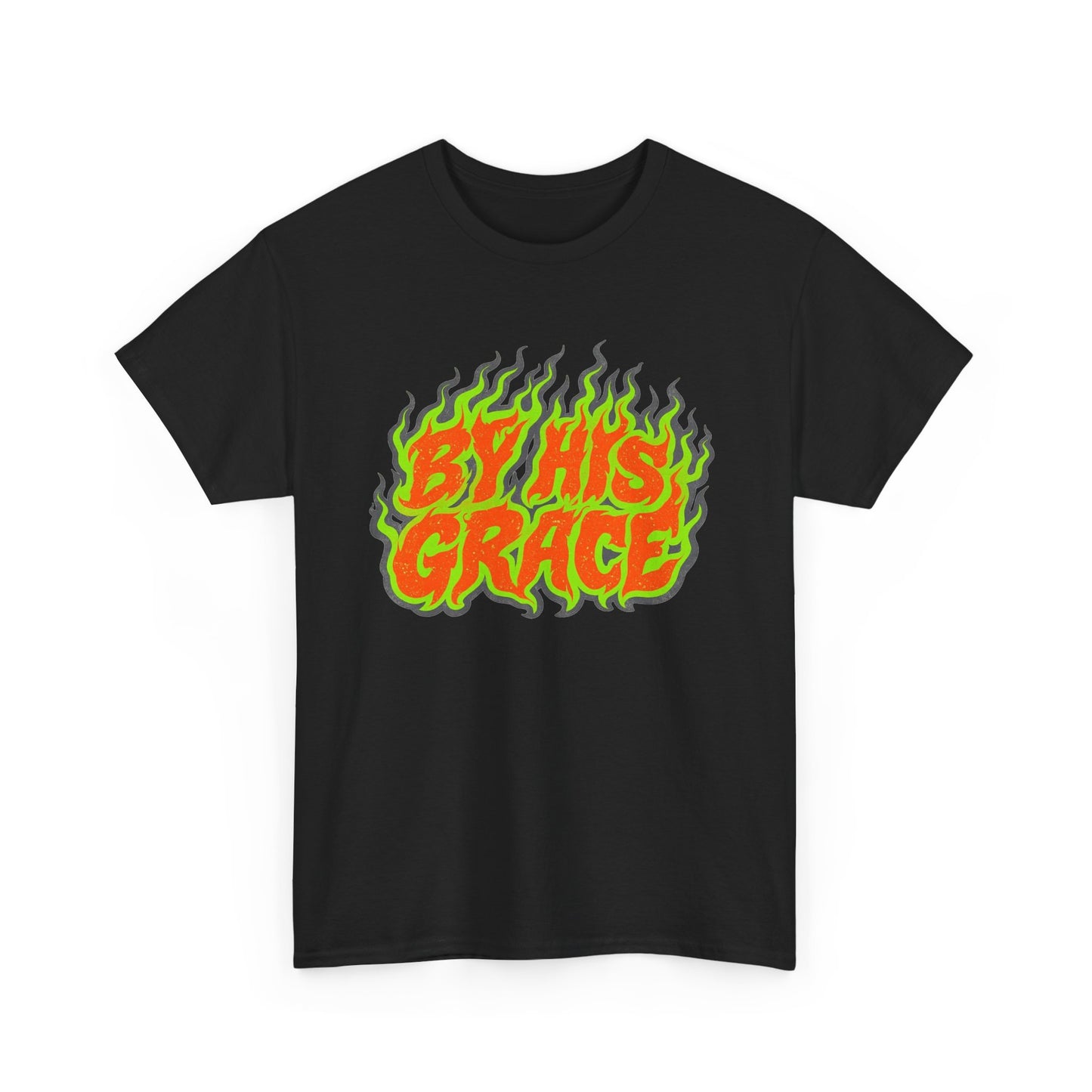 By His Grace Jesus Graphic T Shirt Men's Heavy Cotton Tee - Quality - Modern True to Size