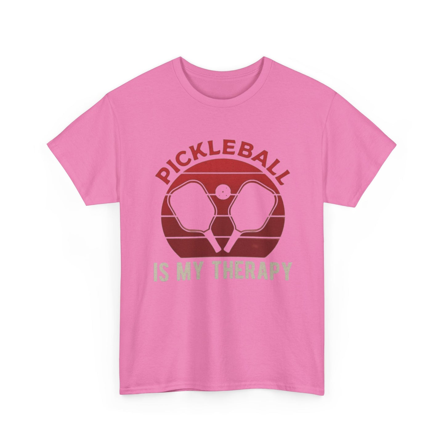 Pickleball Is My Therapy Graphic T Shirt Cotton Tee Apparel New
