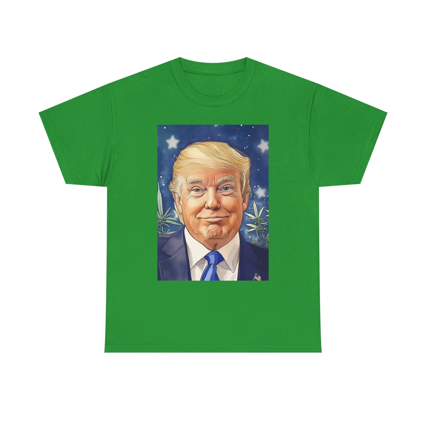Trump Weed And Hemp Graphic T Shirt Unisex Heavy Cotton Tee