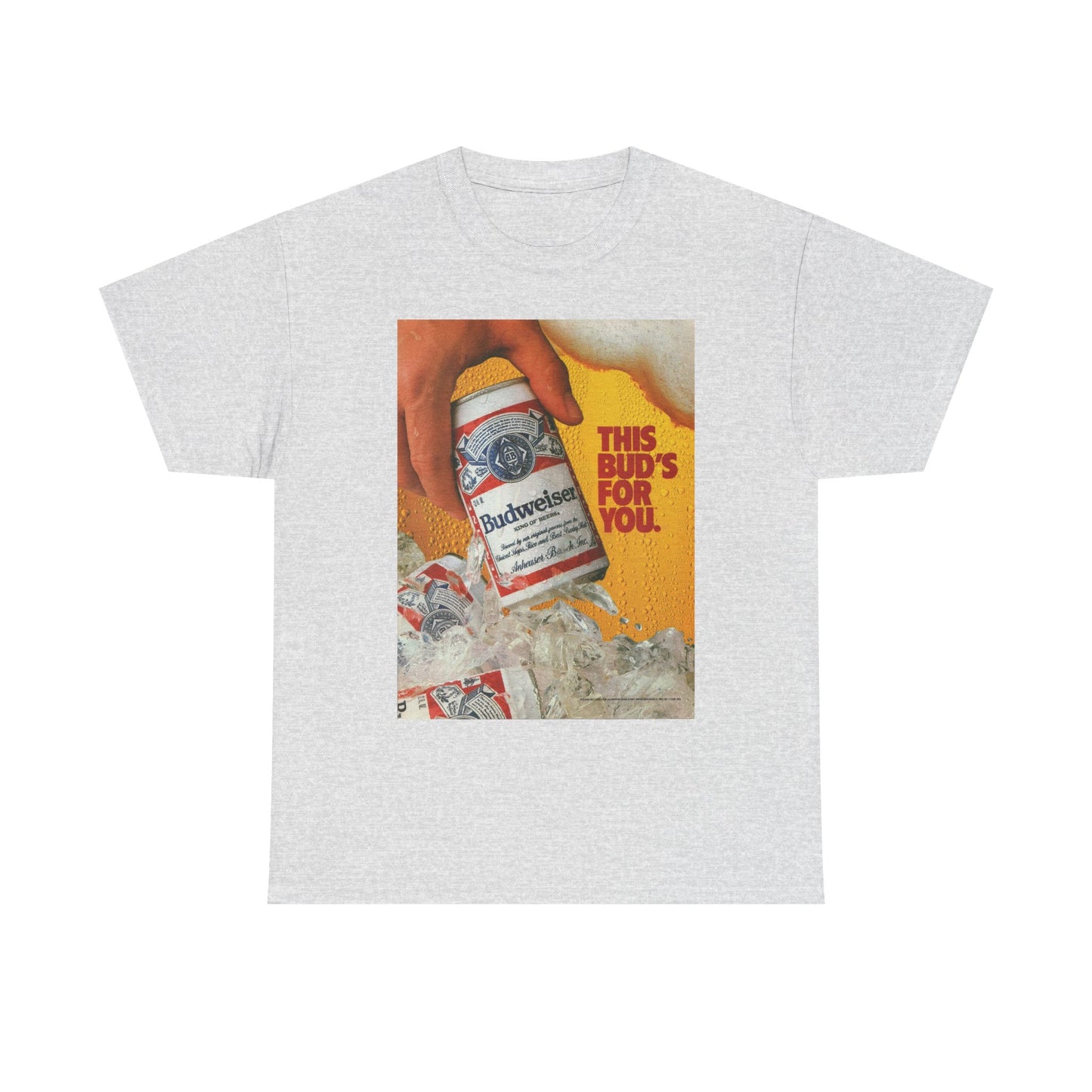 This Buds For You Vintage Beer T Shirt Unisex Heavy Cotton Tee Gift