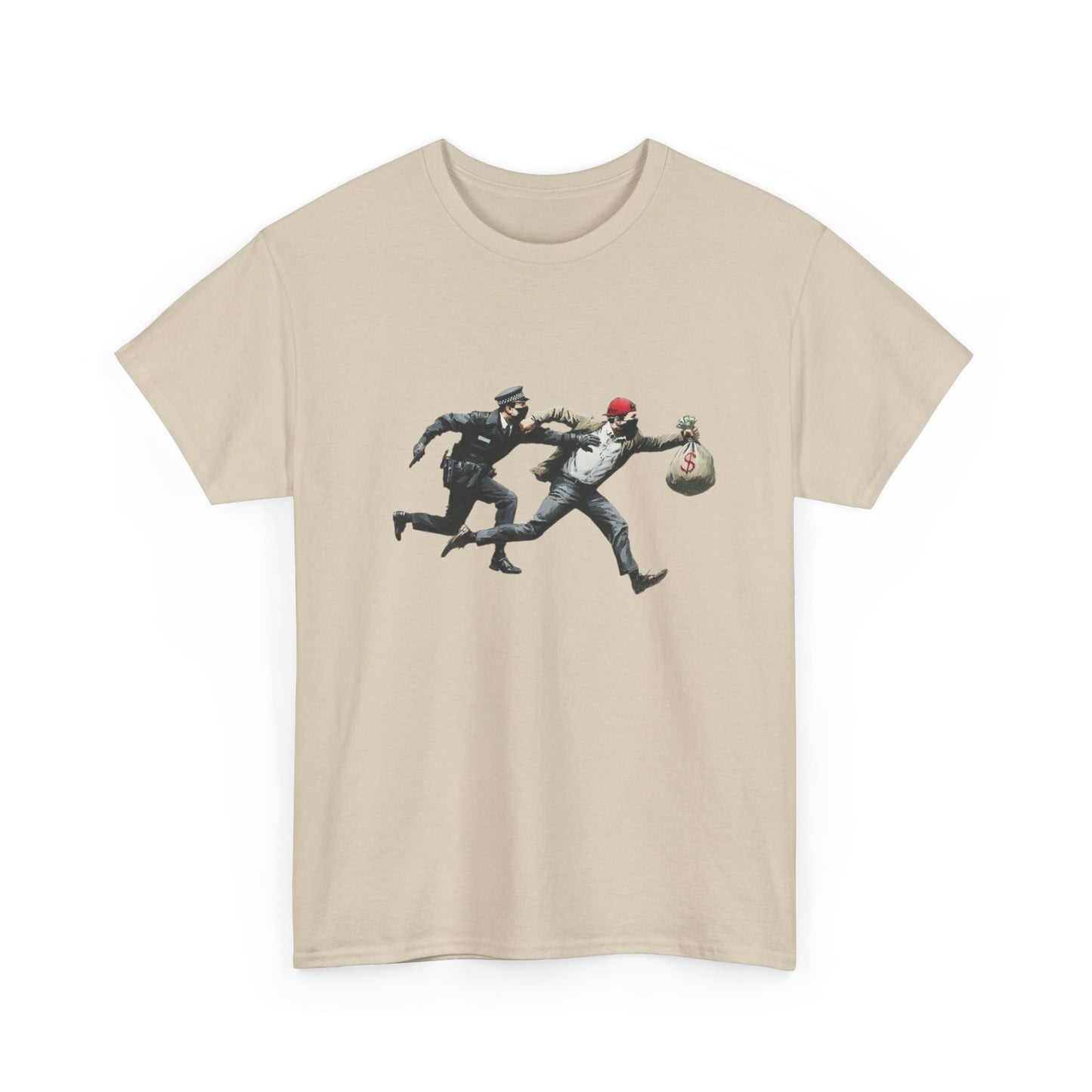 Cops And Robbers Graphic T Shirt NEW GIFT Unisex Heavy Cotton Tee