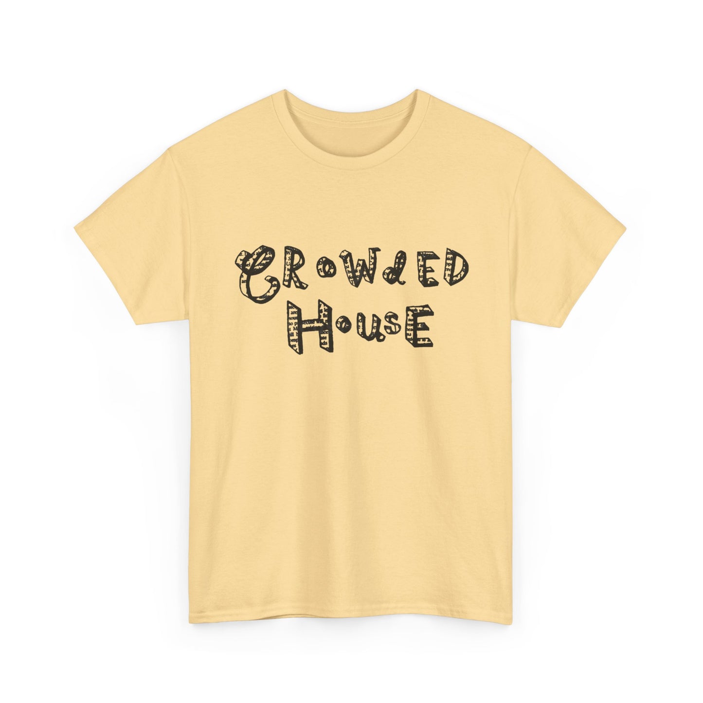 Crowded House Retro Graphic T Shirt NEW Unisex Heavy Cotton Tee