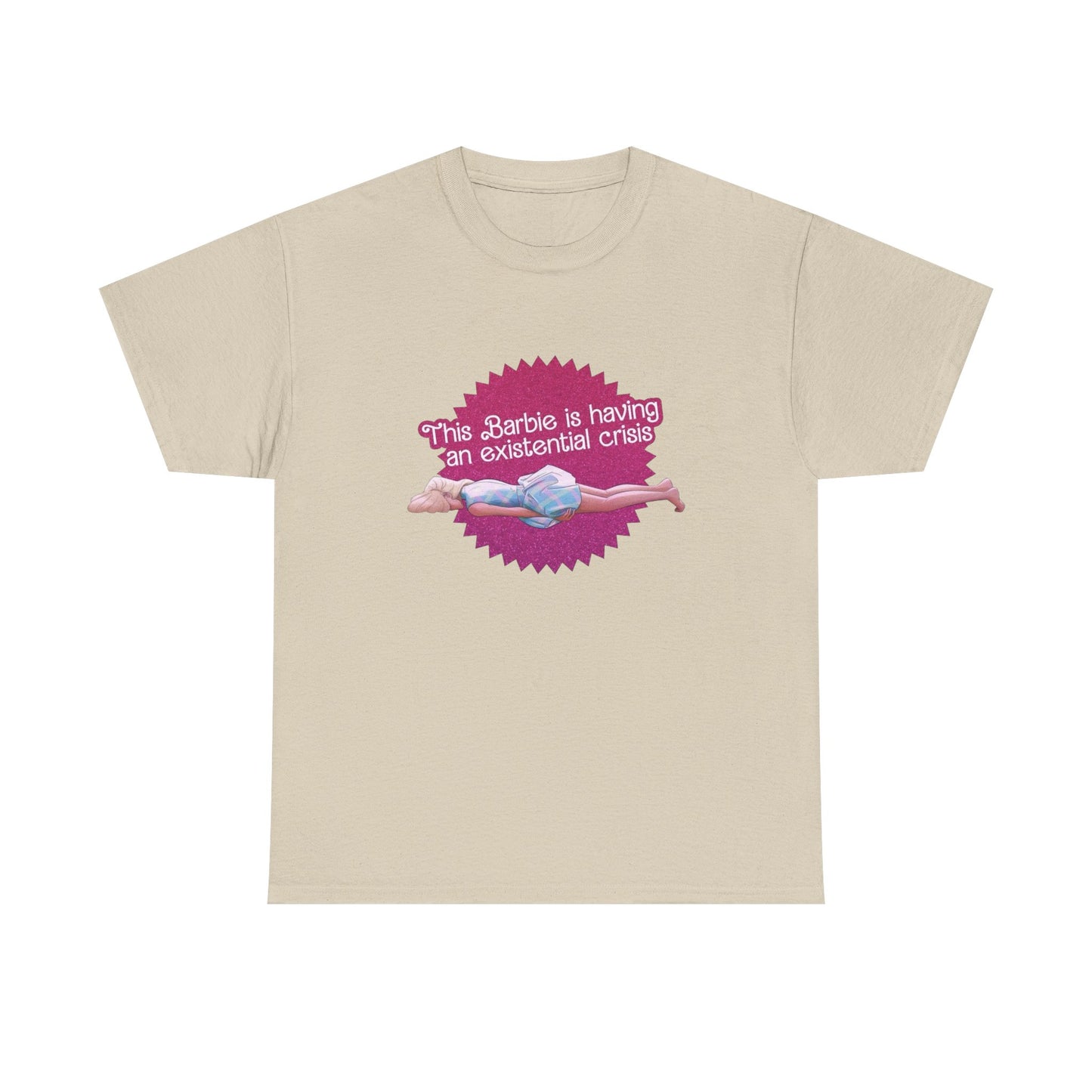 Having A Extensional Crisis Funny Graphic T Shirt Unisex Heavy Cotton Tee GIFT