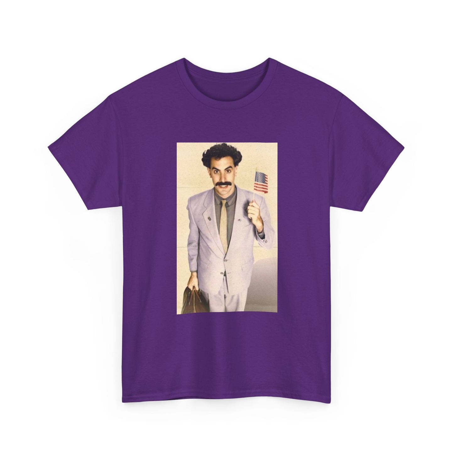 Borat Comes to America Tshirt Funny Comedy Movie Unisex Heavy Cotton Tee