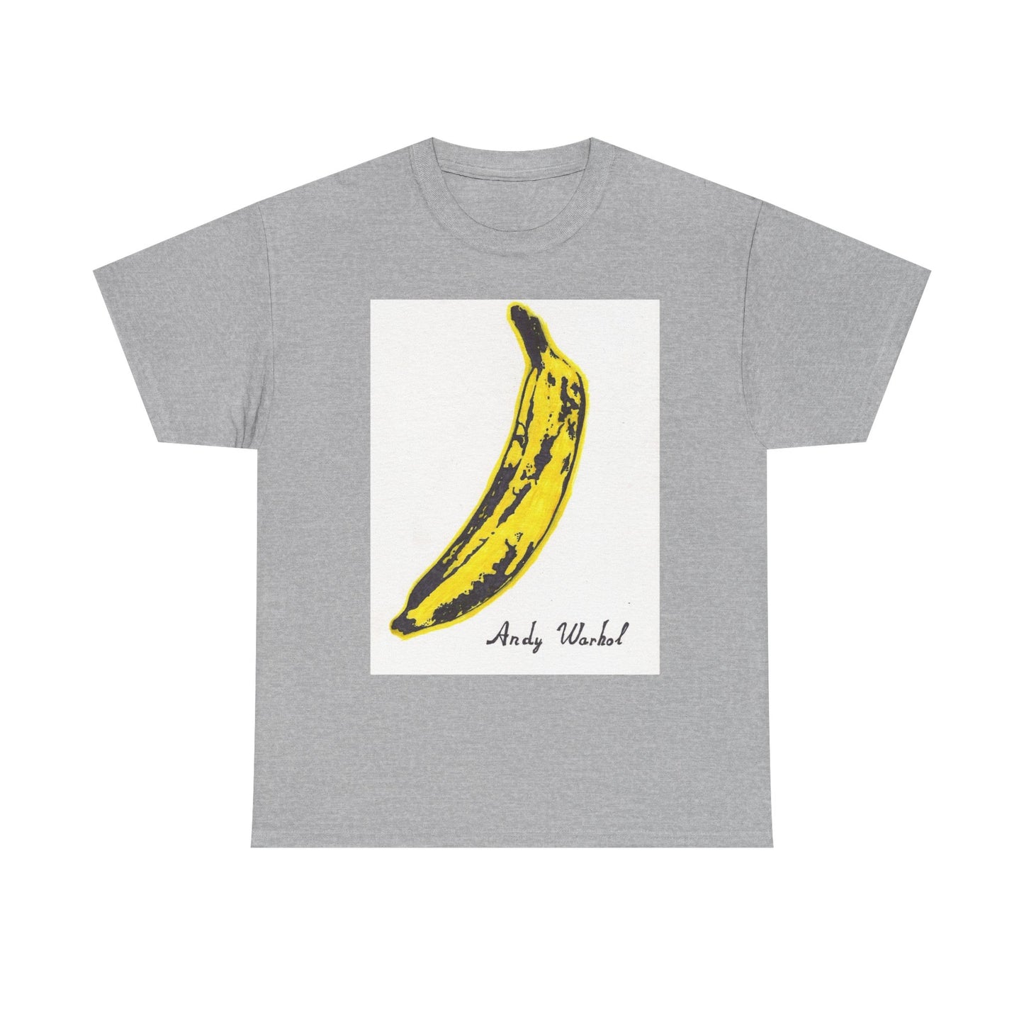 Andy Warhol T Shirt Vintage Art Poster Retro 80s Unisex Heavy Cotton Banana