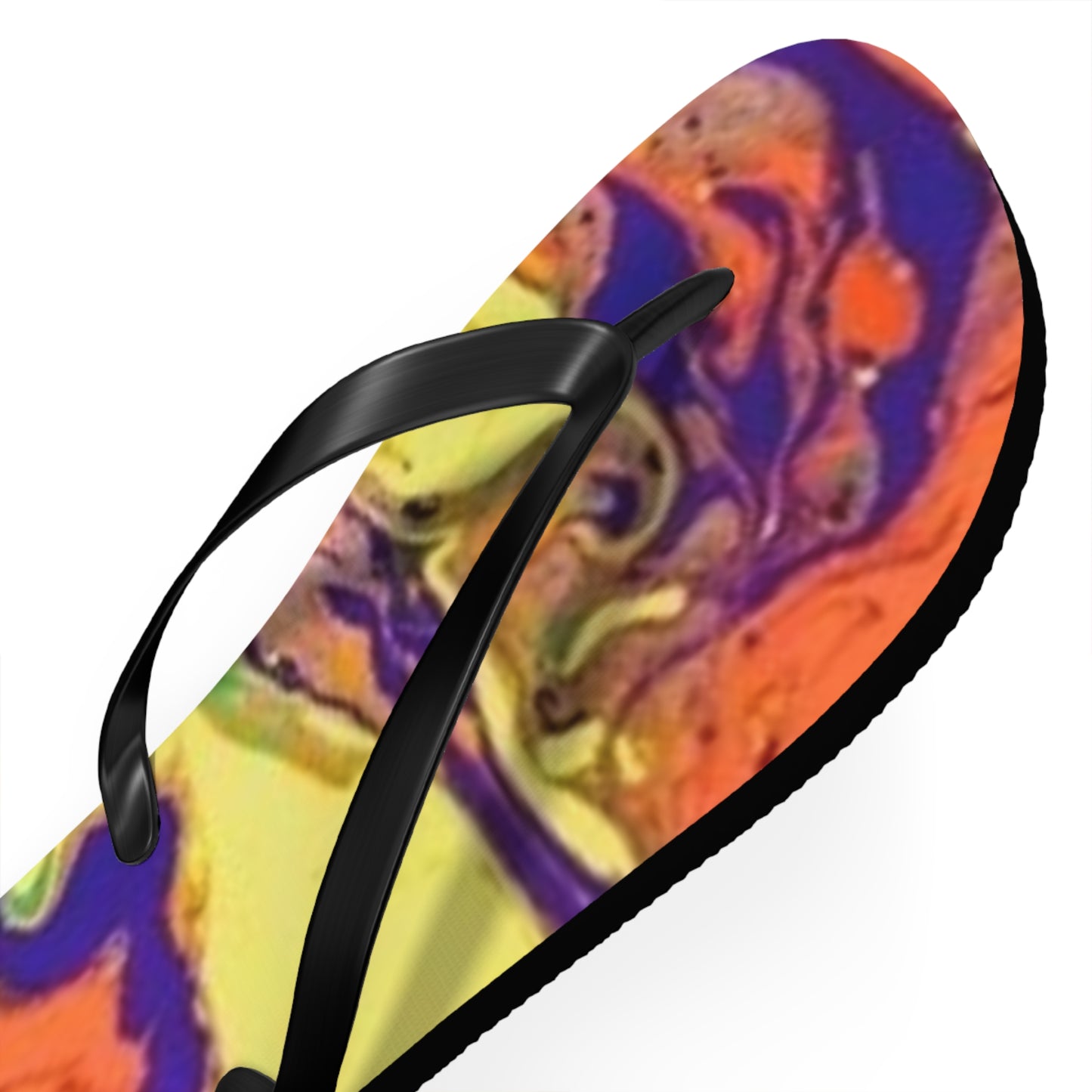 Orange And Yellow Flip Flops, Sandals Slides, Summer Footwear, Brand New