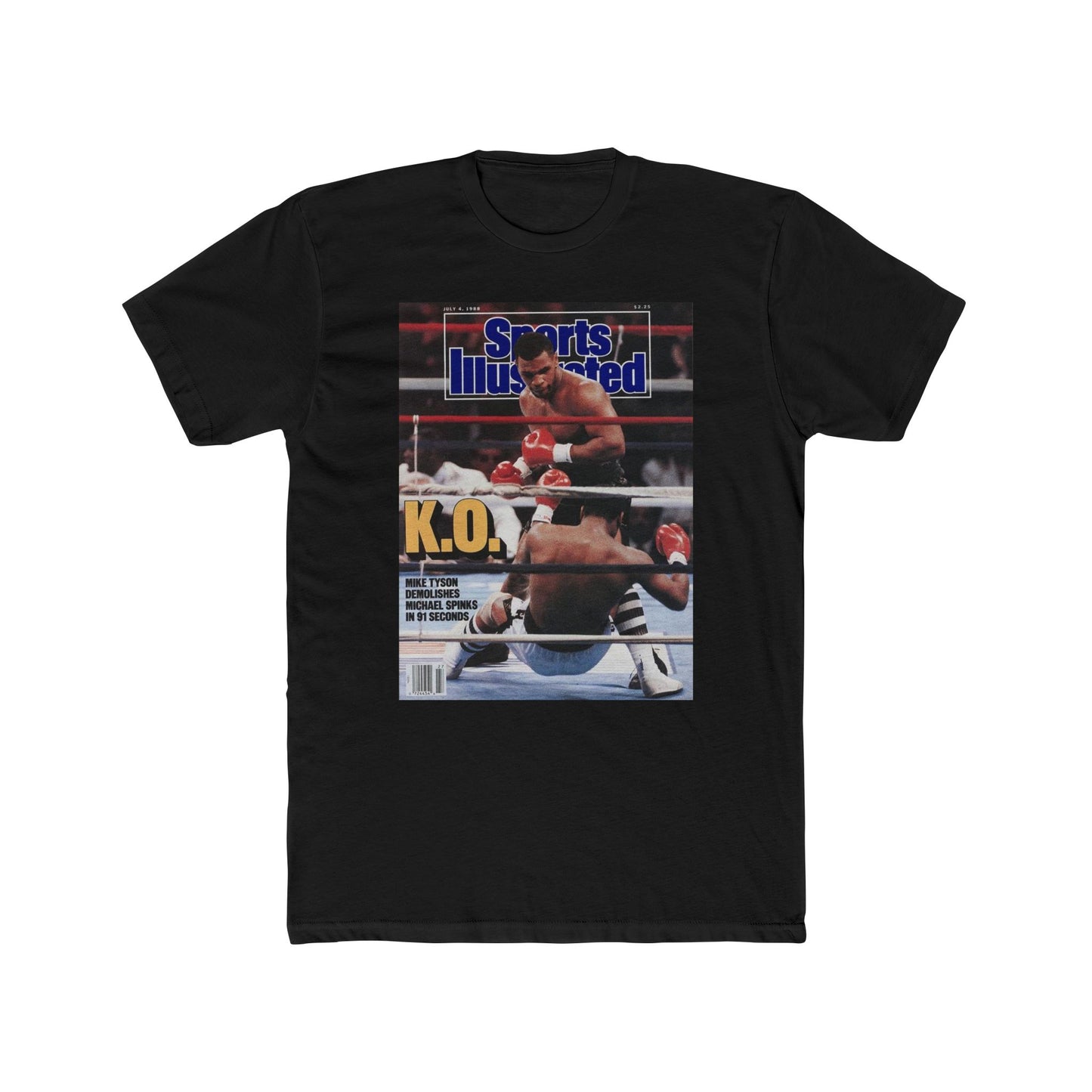 Mike Tyson Tshirt vintage New York  Men's Cotton Crew Tee boxing mma wrestling