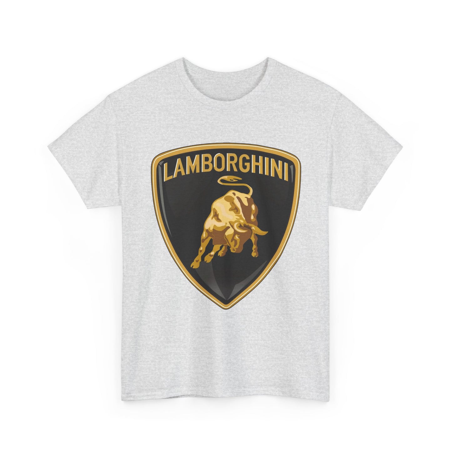 Lamborghini Graphic T Shirt Vintage Logo Retro Unisex Heavy Cotton Tee