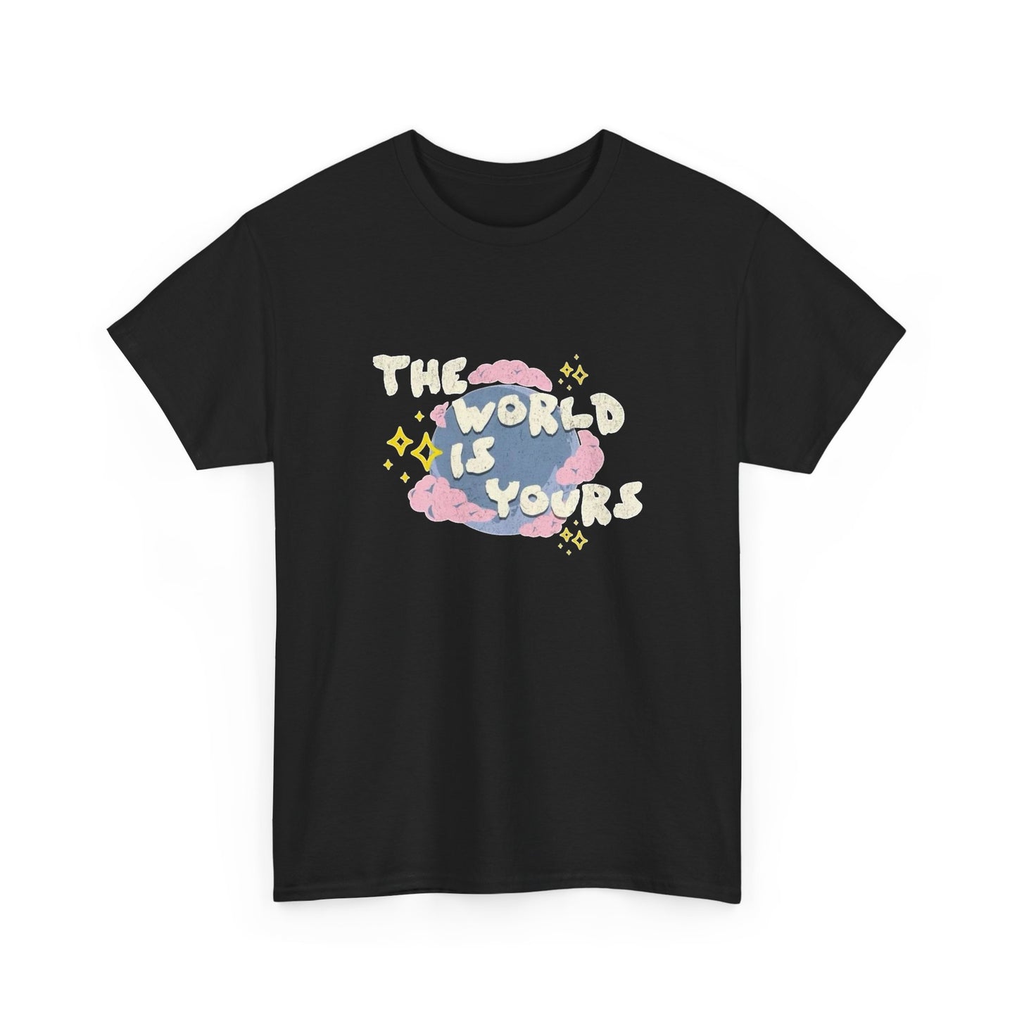 The World Is Yours Graphic T Shirt Unisex Heavy Cotton Tee