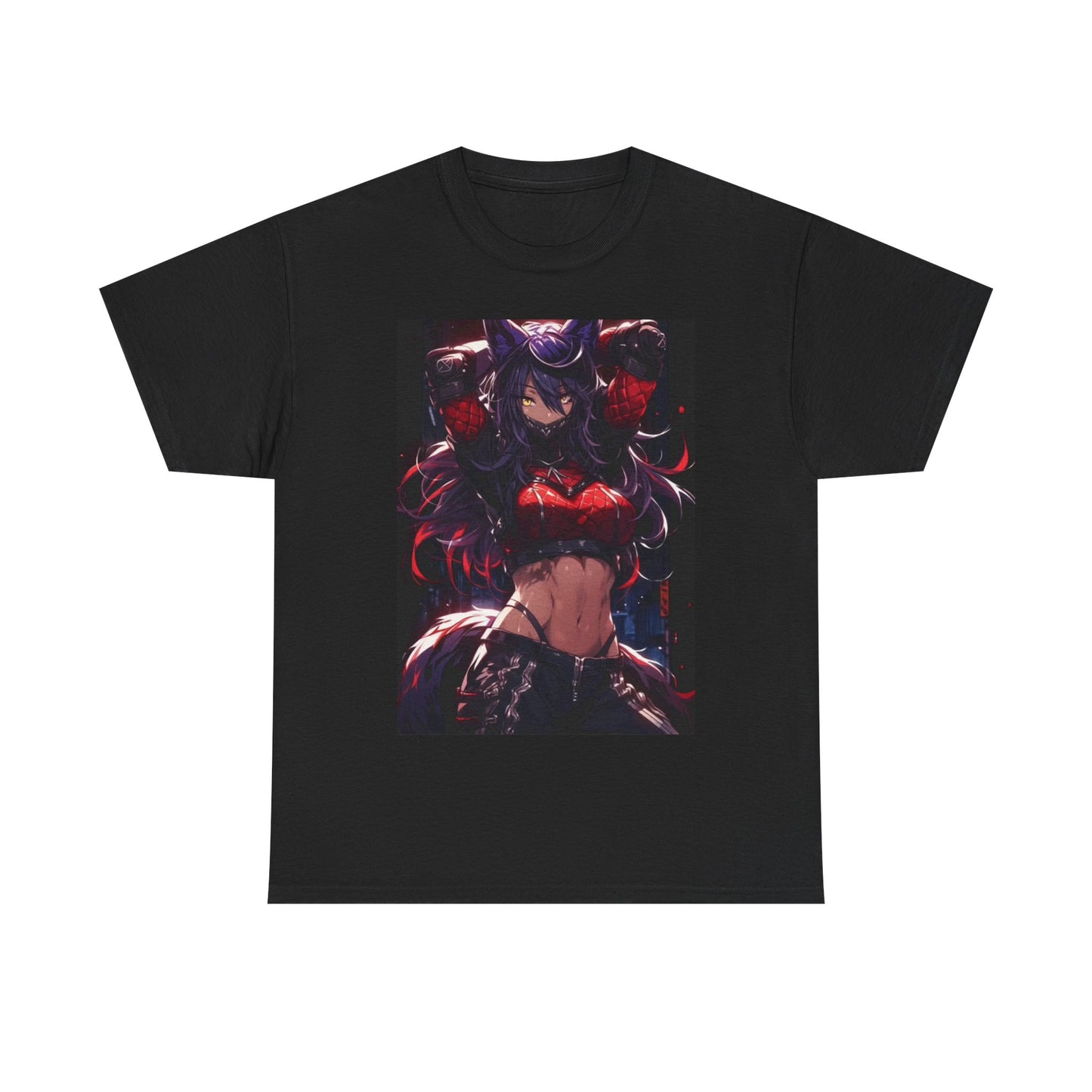Waifu Anime T-shirt Girl Graphic Cartoon Retro Gaming Unisex Heavy Tee Gamer 2