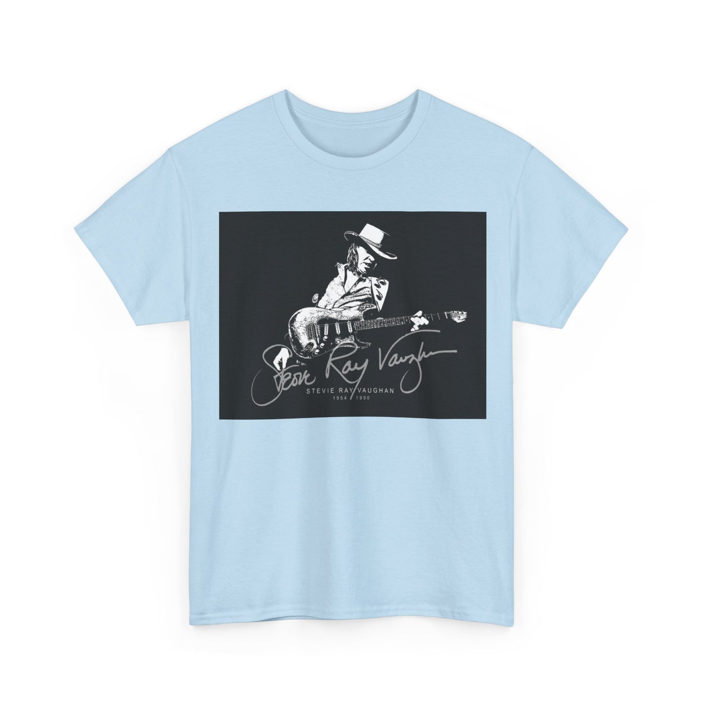 Stevie ray vaughn T-shirt Vintage retro rock album Unisex Heavy Cotton Tee