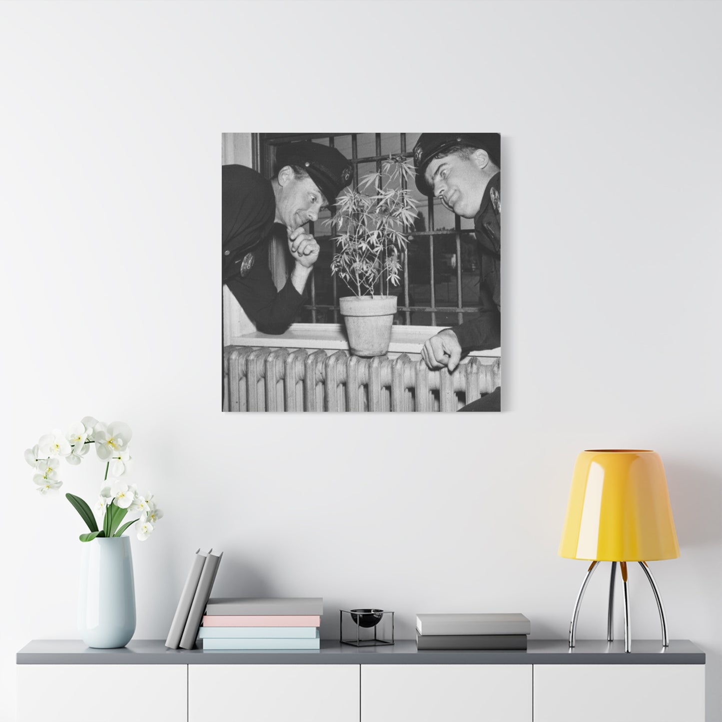 Reefer Madness Vintage Photo Weed Police Funny Matte Canvas, Stretched, 1.25"