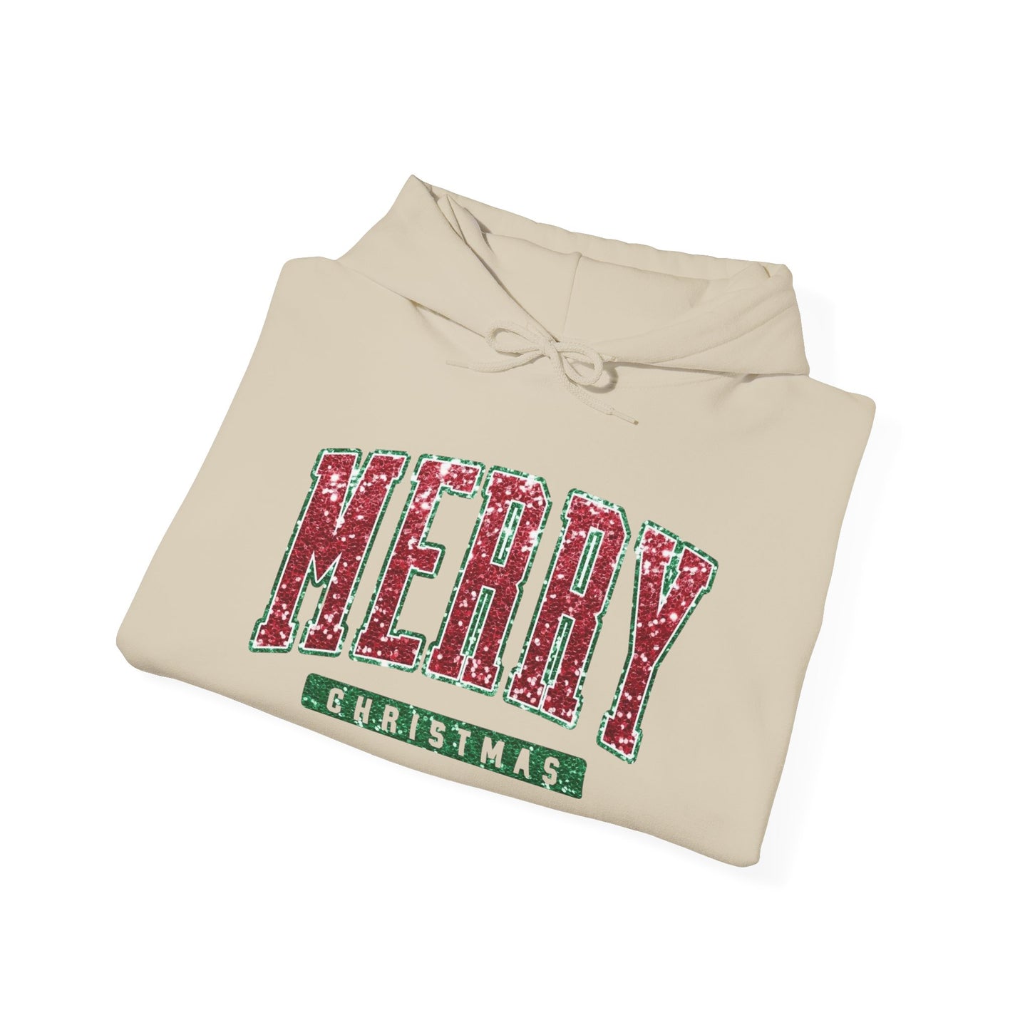 Merry Christmas Festive Graphic Hoodie Unisex Heavy Blend™ Hooded Sweatshirt NEW