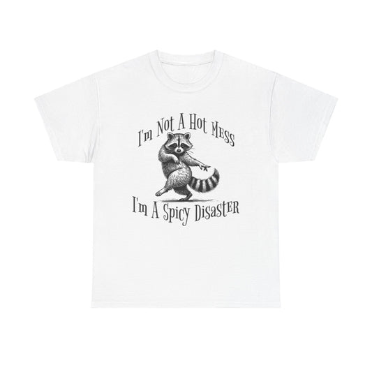 I'm A Spicy Disaster Funny Graphic T Shirt Unisex Heavy Cotton Tee BRAND NEW
