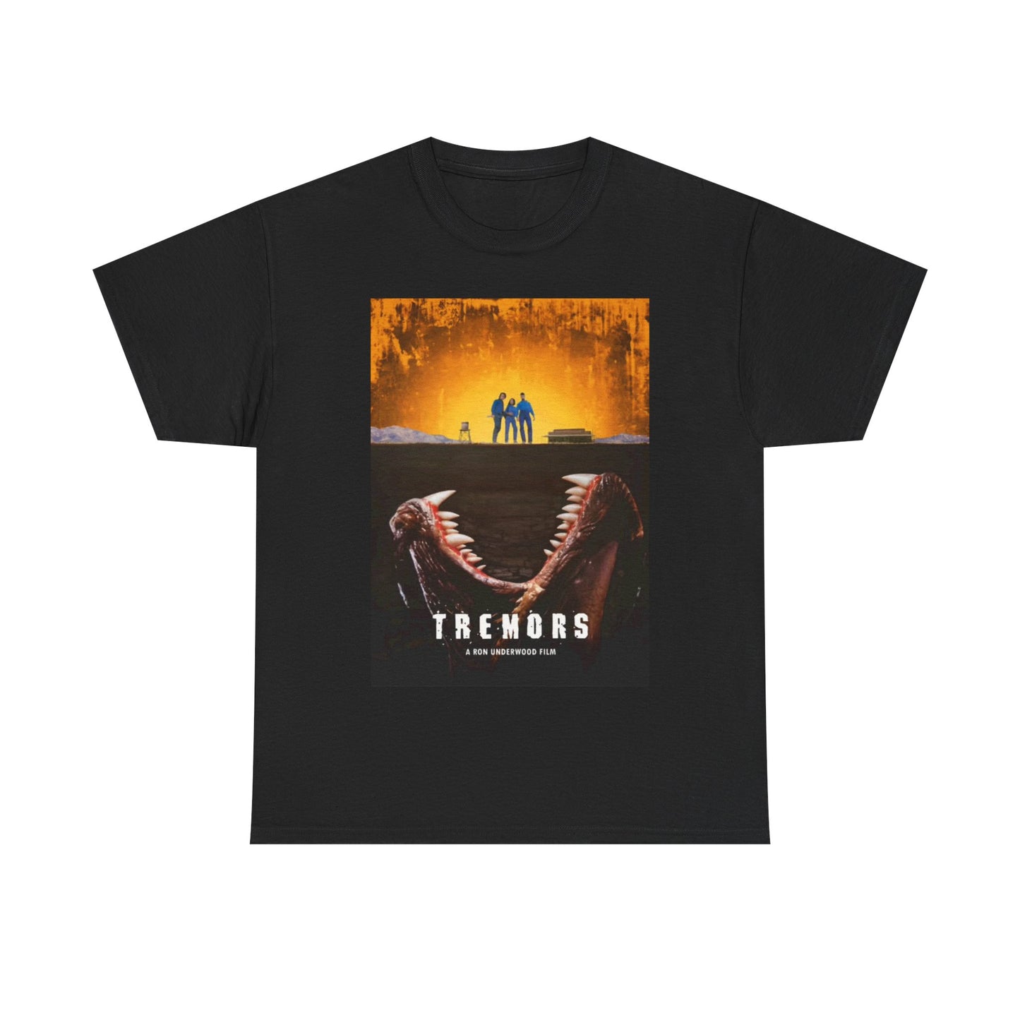 Tremors Tshirt Retro Movie Poster 90s Vintage Unisex Heavy Cotton Tee