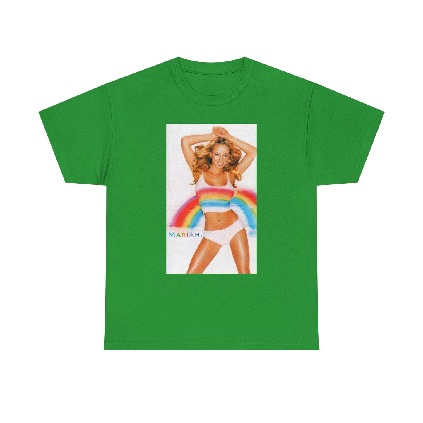 Mariah Carey T-shirt vintage Adam Sandler retro rainbow Unisex Heavy Cotton Tee