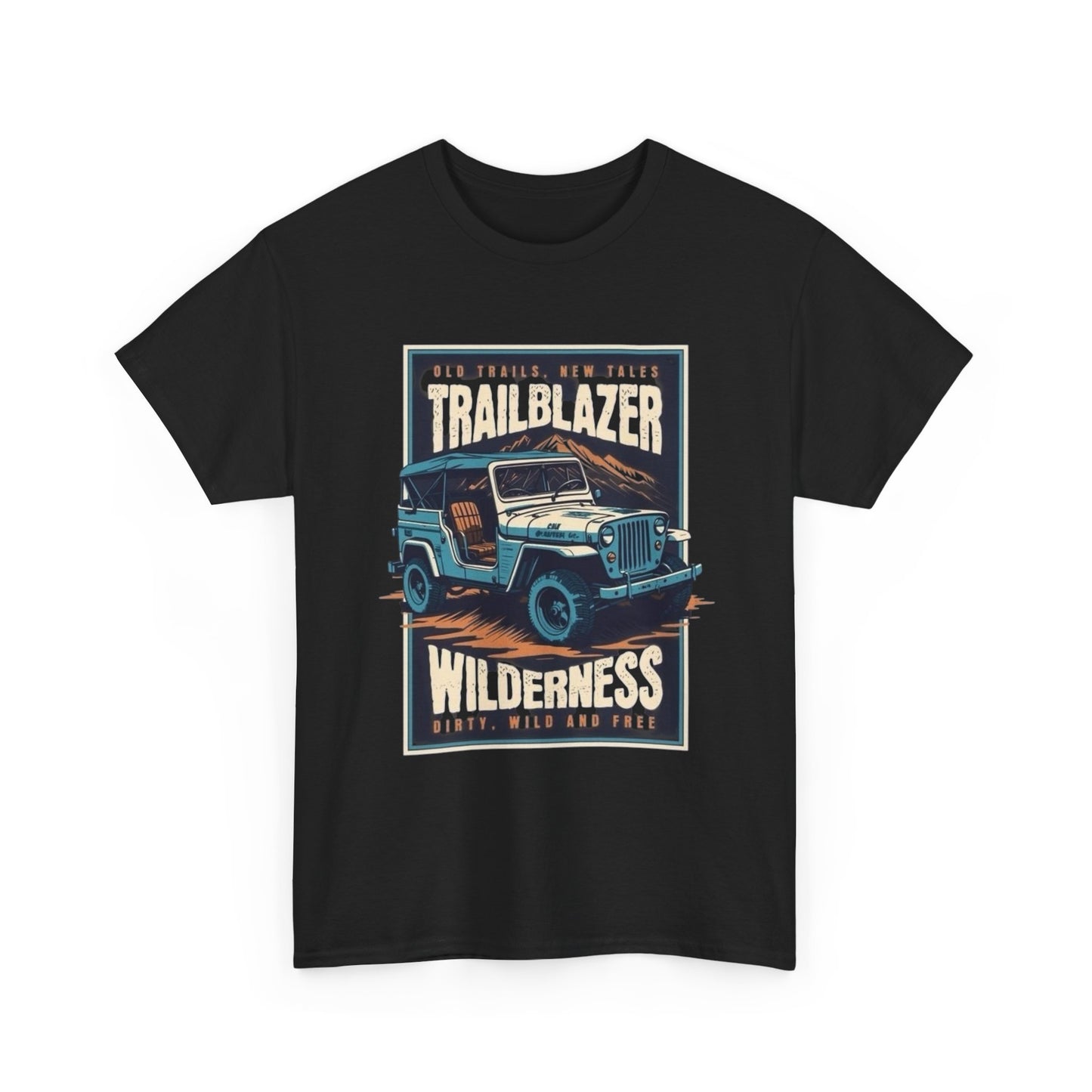 Wilderness Trailblazer Offroading Graphic T Shirt NEW Unisex Heavy Cotton Tee
