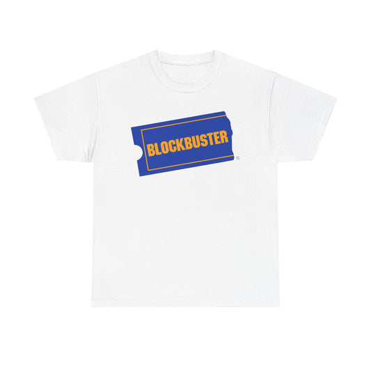 Blockbuster Graphic T Shirt Retro Logo 90s Unisex Heavy Cotton Tee