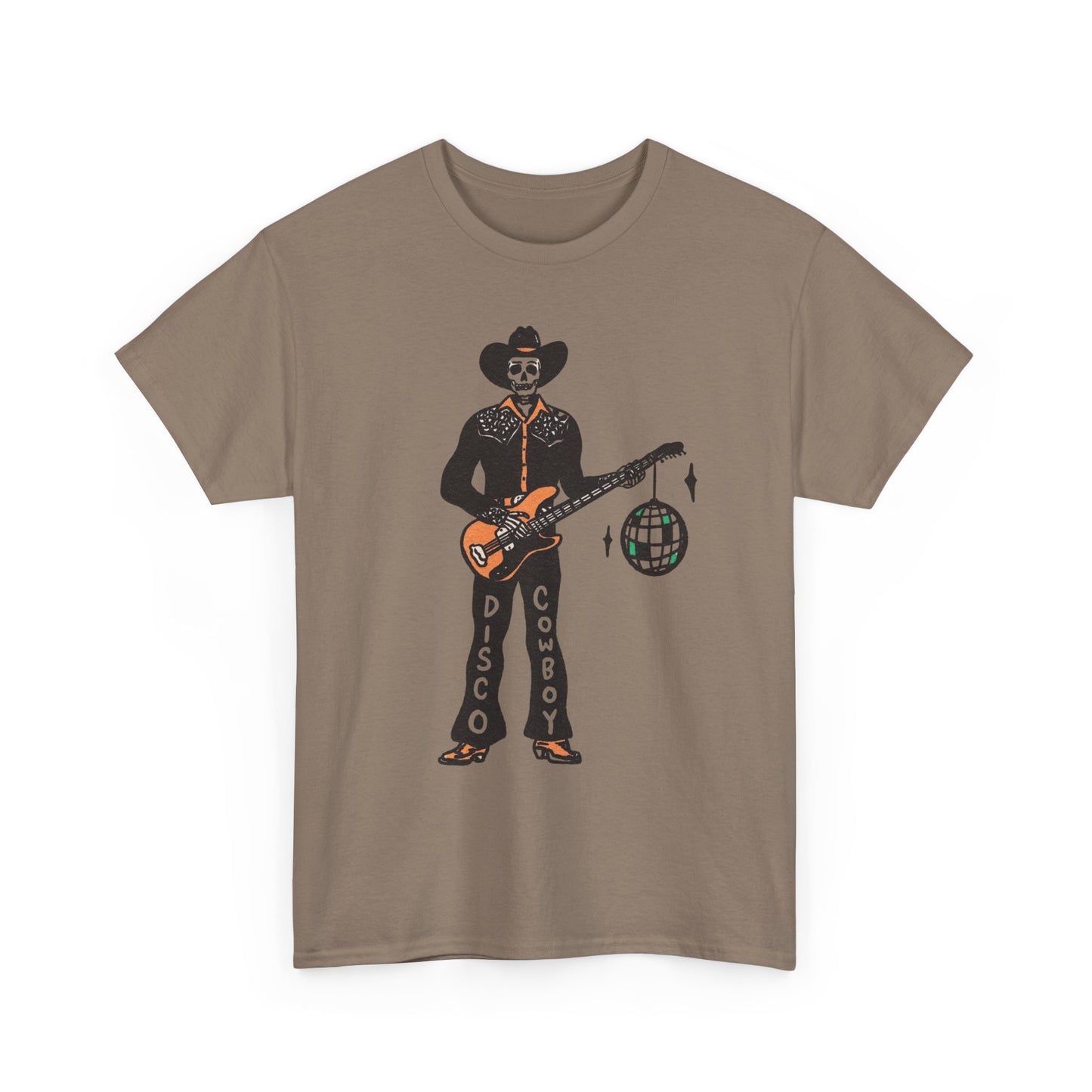 Disco Cowboy Graphic T Shirt Unisex Heavy Cotton Tee