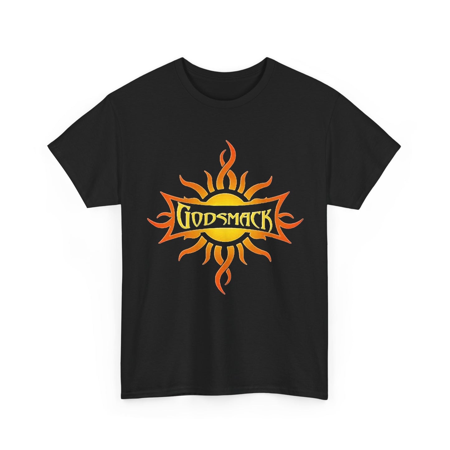 Godsmack T-shirt metal rock retro sun graphic Unisex Heavy Cotton Tee